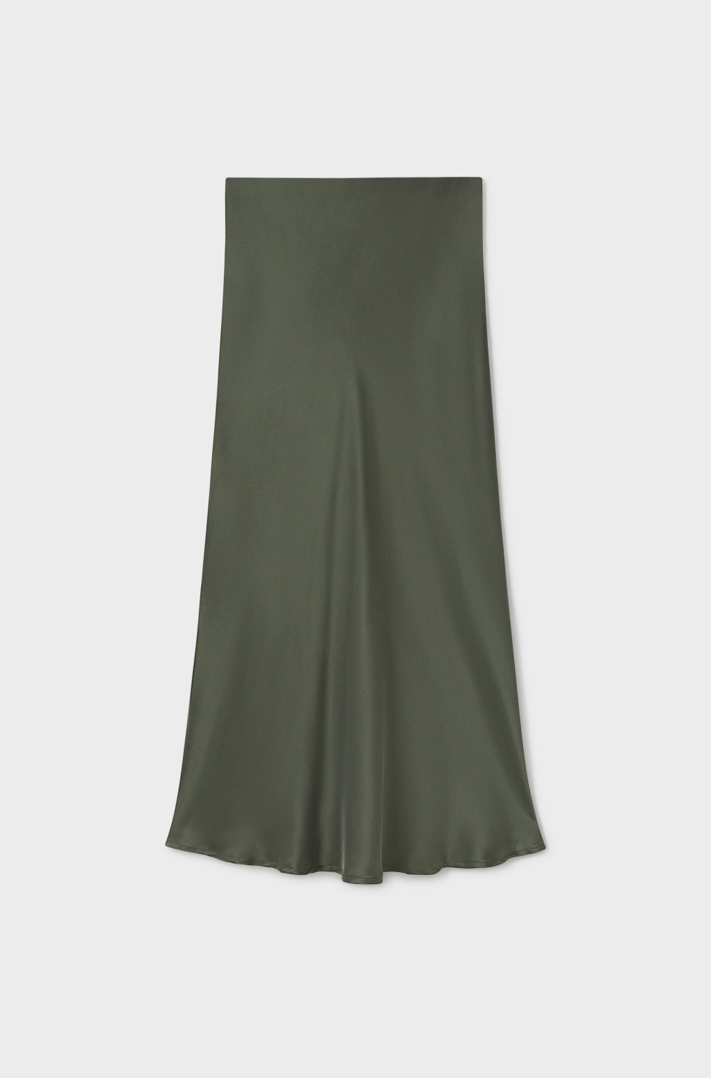 Long Bias Cut Skirt Cedar