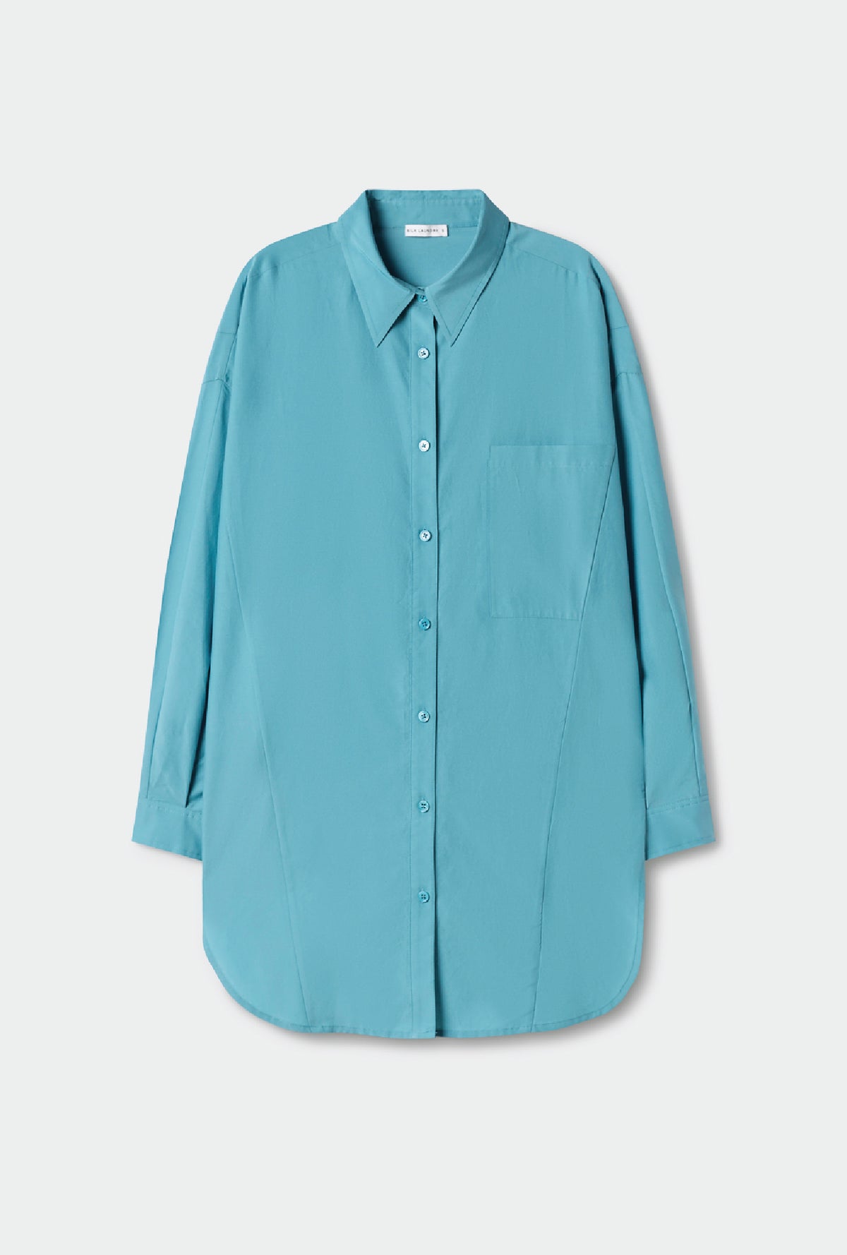 Cotton Silk Round Shirt Lake