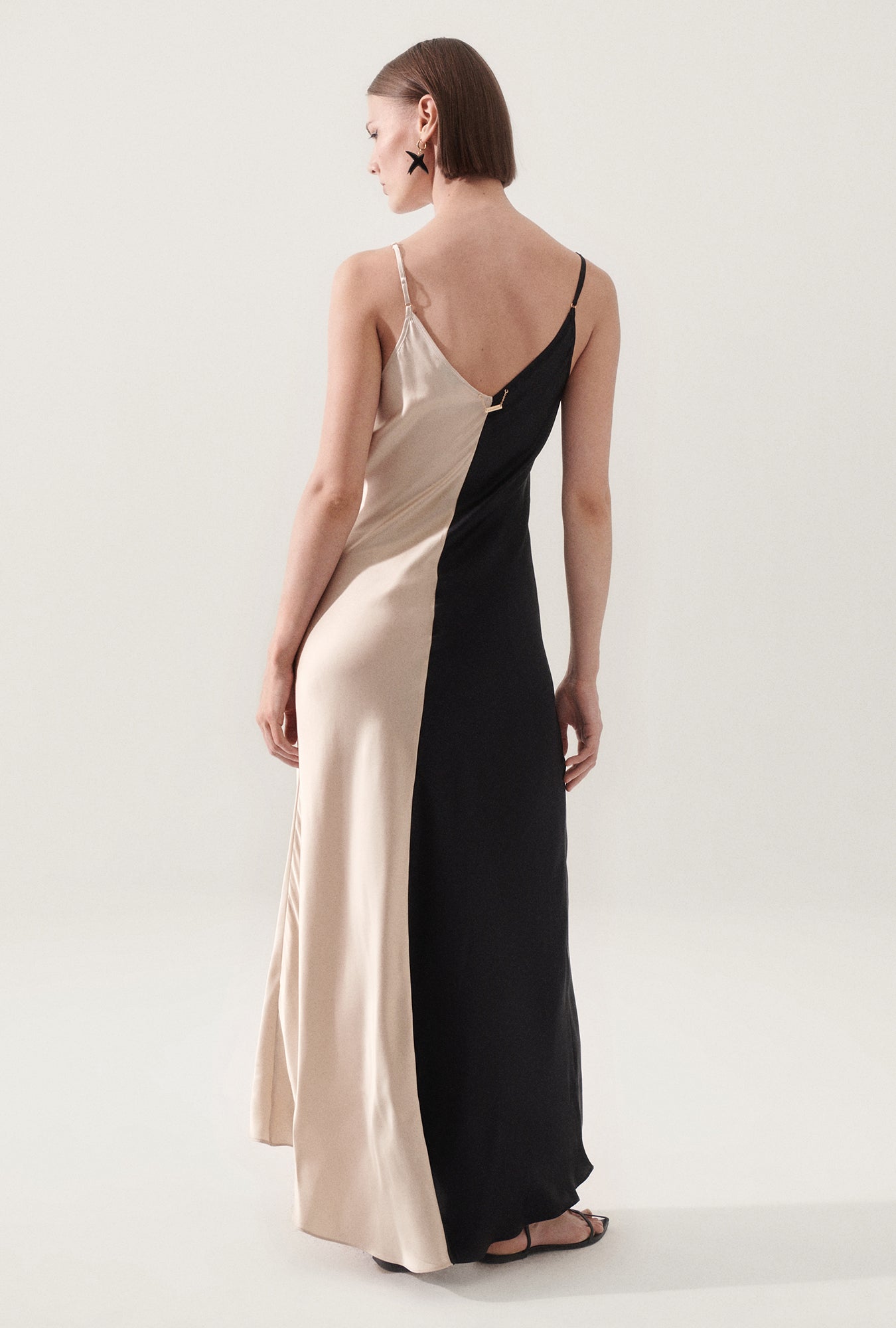 Two-Tone Dress Hazelnut/Black