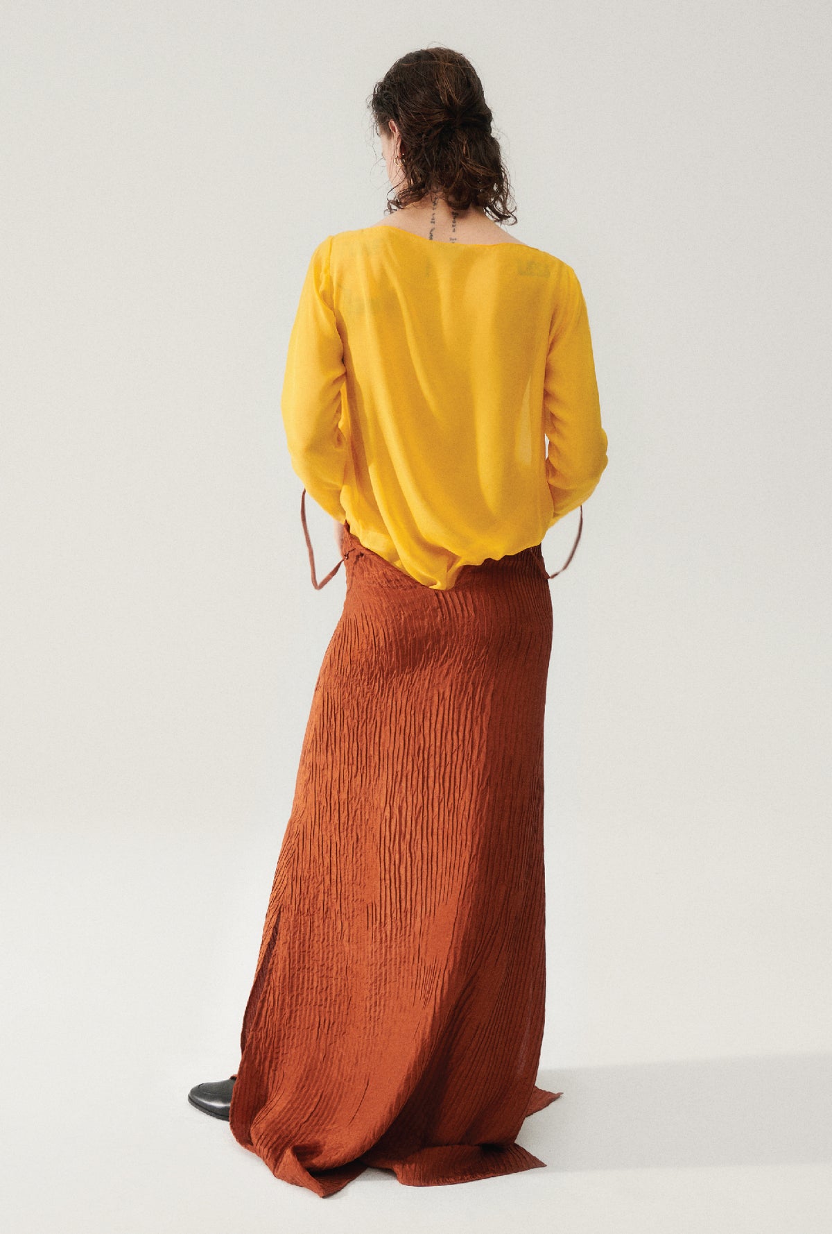 Chiffon Audrey Top Goldfinch