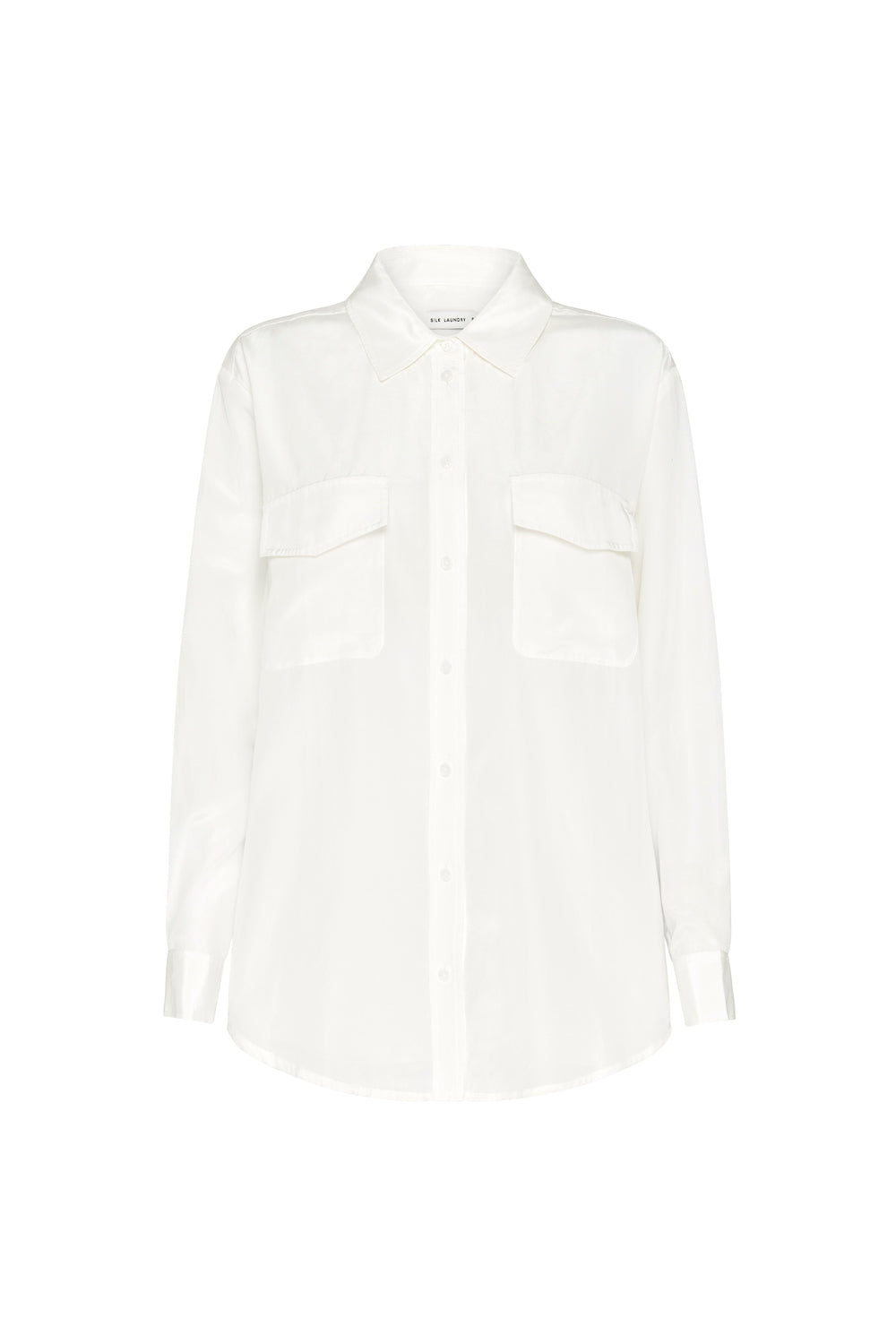 Habotai Boyfriend Shirt White