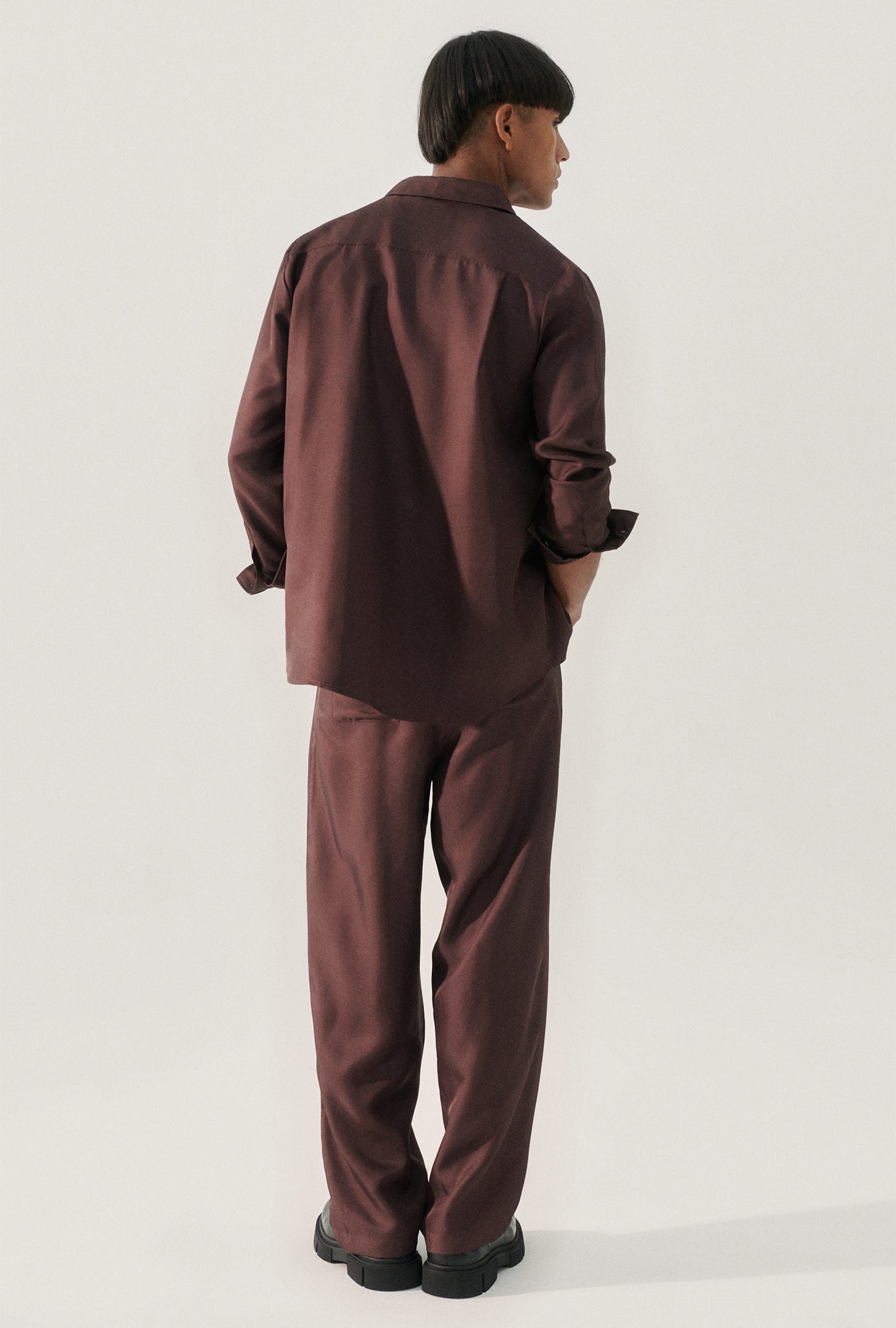 Twill Slouch Pants Cacao