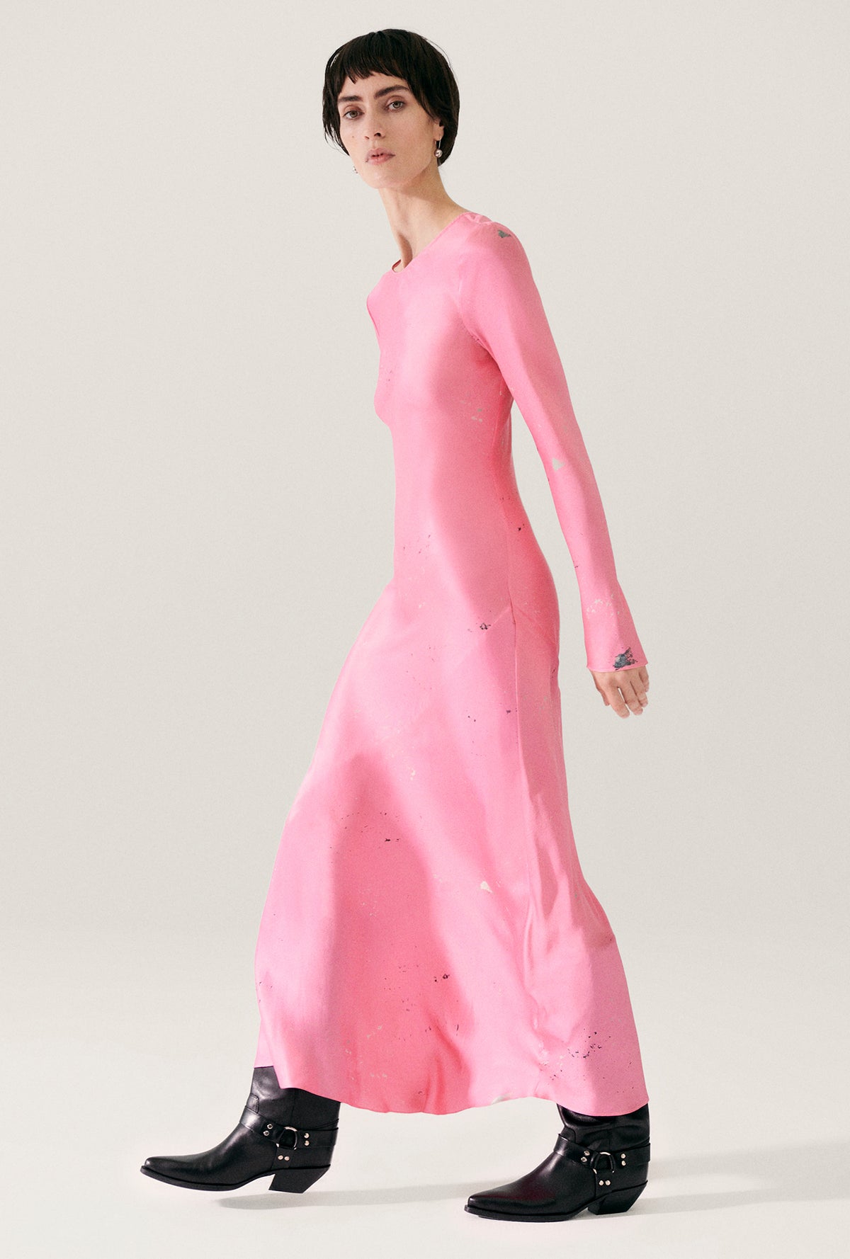 Full Sleeve Bias Dress Hog Wash