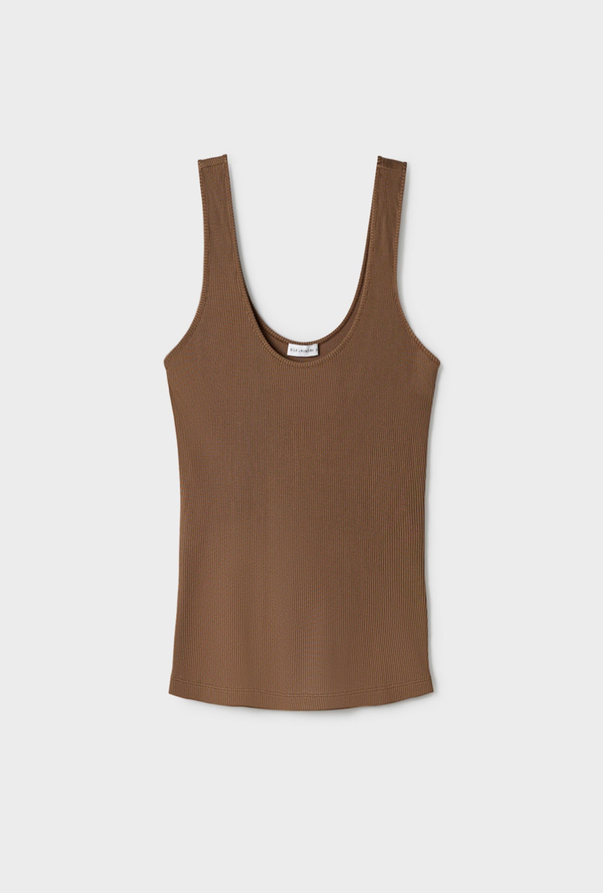 Ribbed Tank Dark Earth