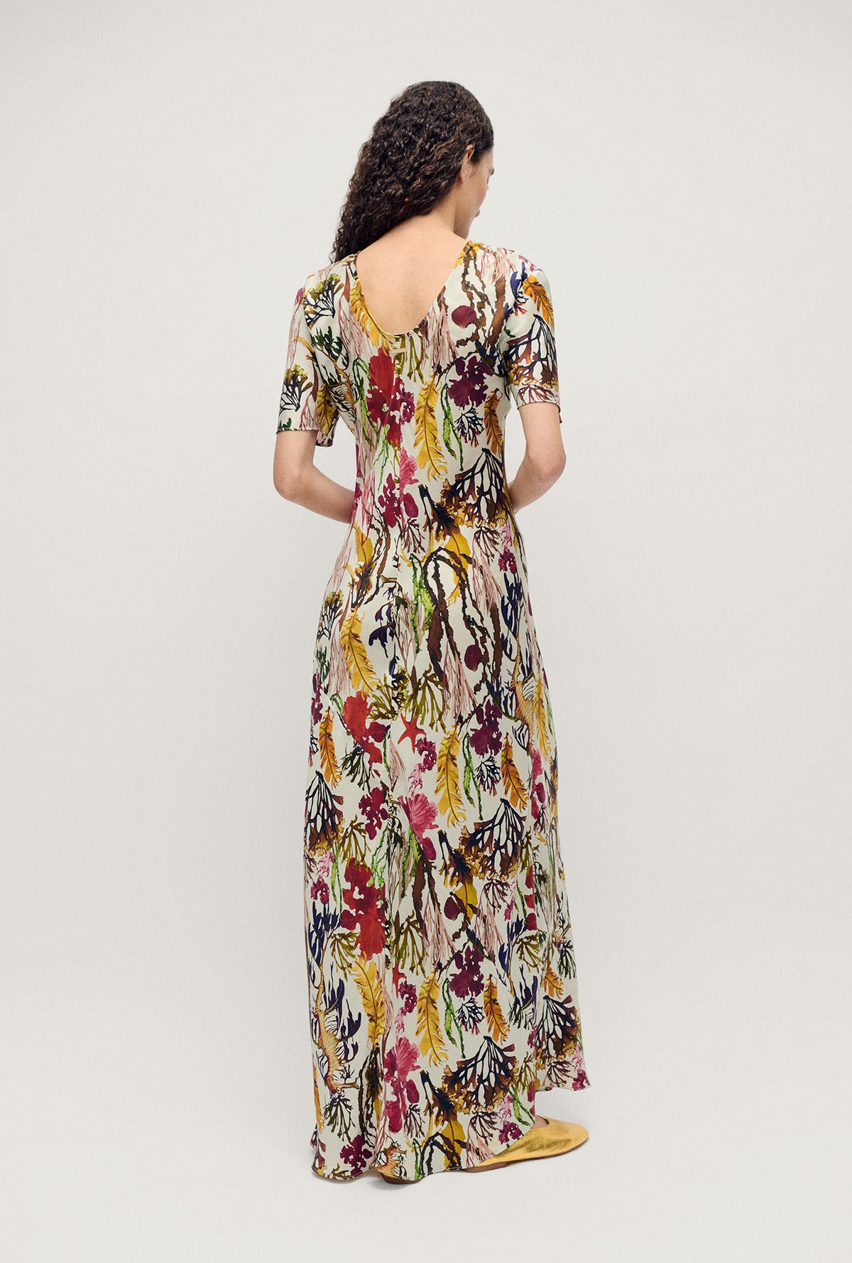 Short Sleeve Bias Dress Planktonic