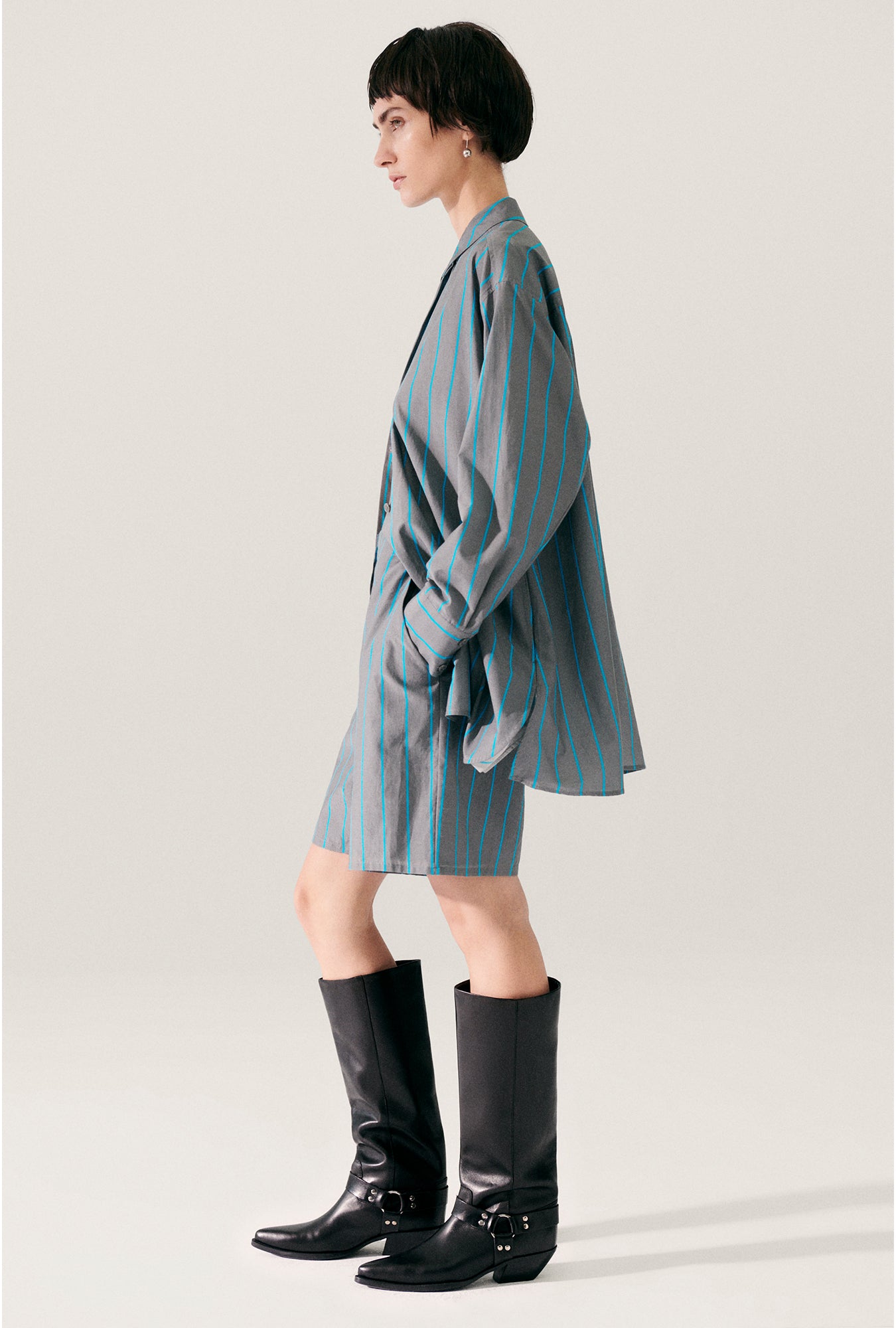 Cotton Silk Morning Shirt Oxygen Stripe