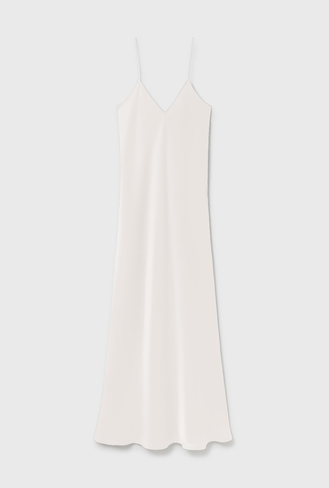 90S Slip Dress White