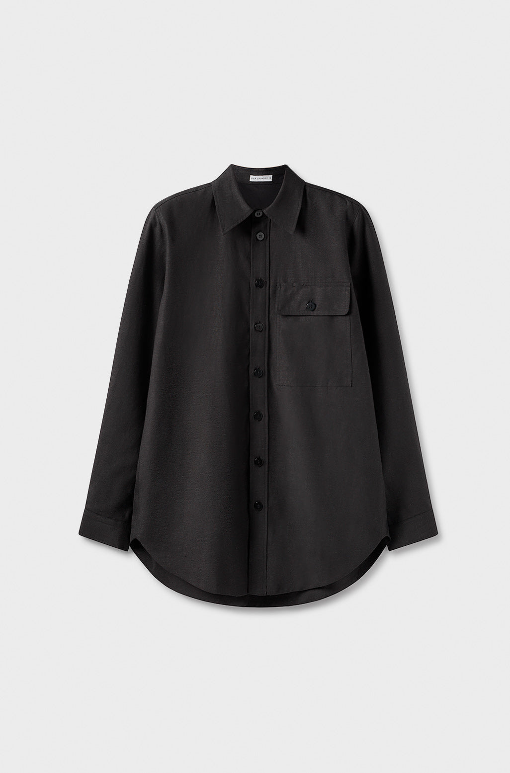 Yak Blend Overshirt Black