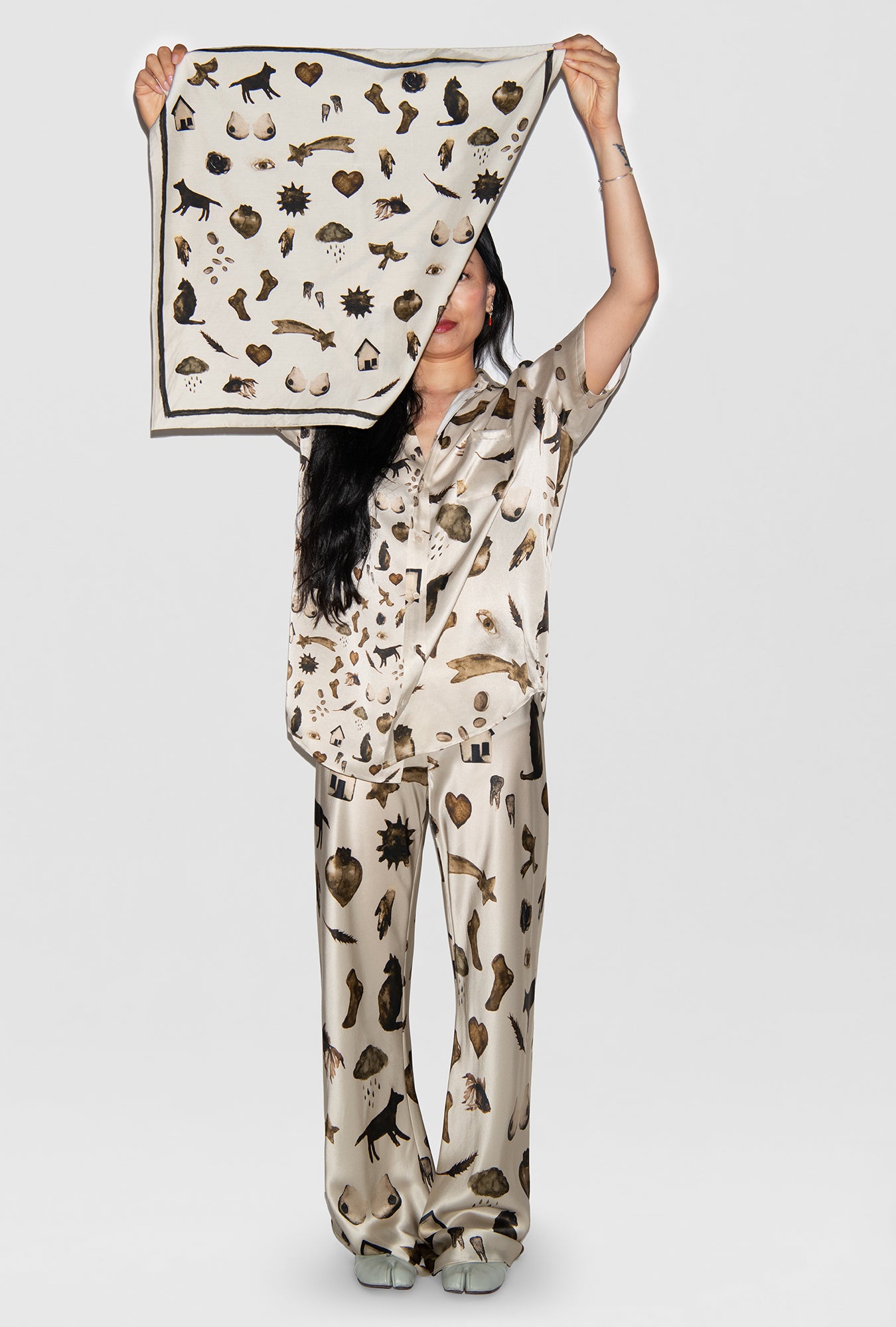 SHORT SLEEVE BOYFRIEND SHIRT MIRACLES HAZELNUT