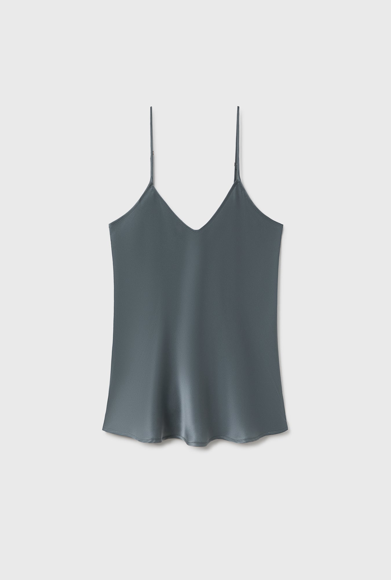 Bias Cut Cami Slate