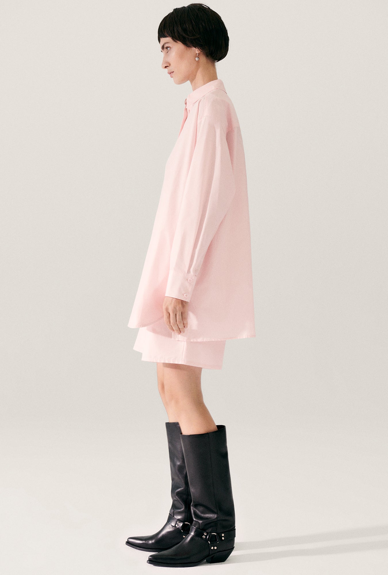 Cotton Silk Morning Shirt Hydrogen