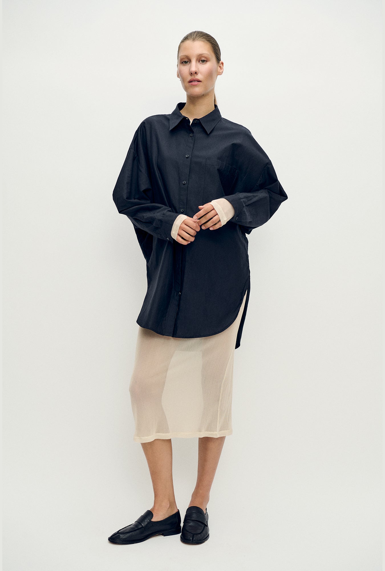 Mesh Skirt Hazelnut