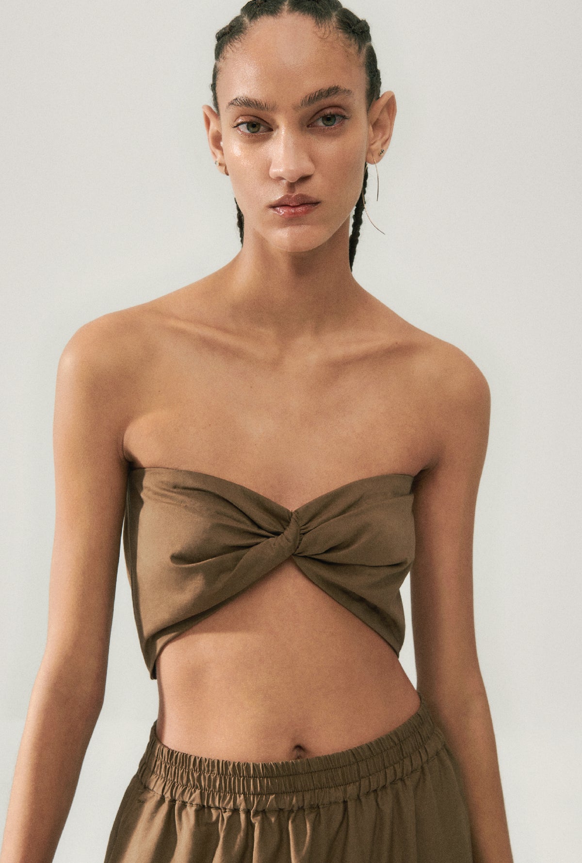 Cotton Silk Twist Top Dark Earth