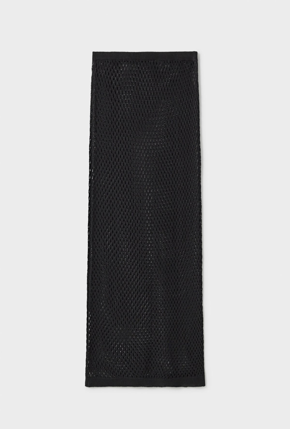 Crochet Straight Skirt Black