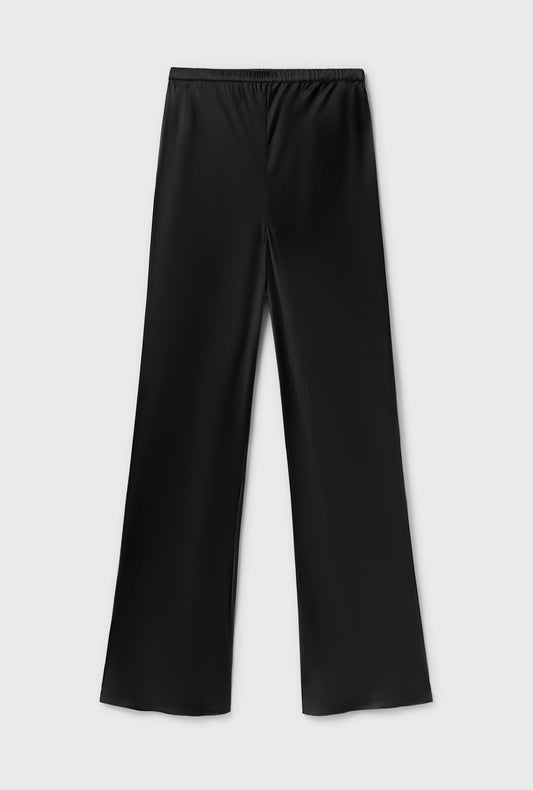 Bias Cut Pants Black