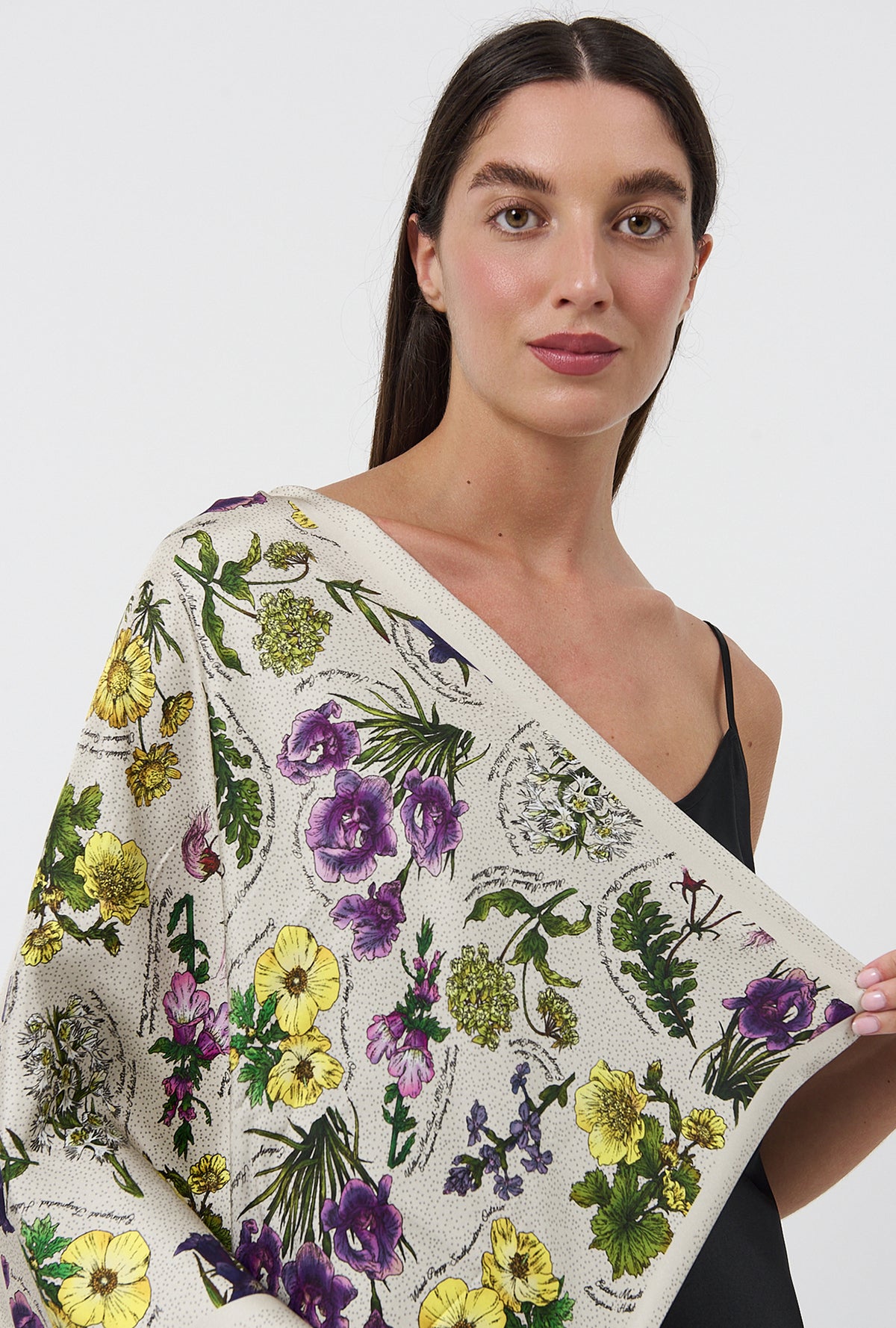 Twill Scarf Endangered Flowers