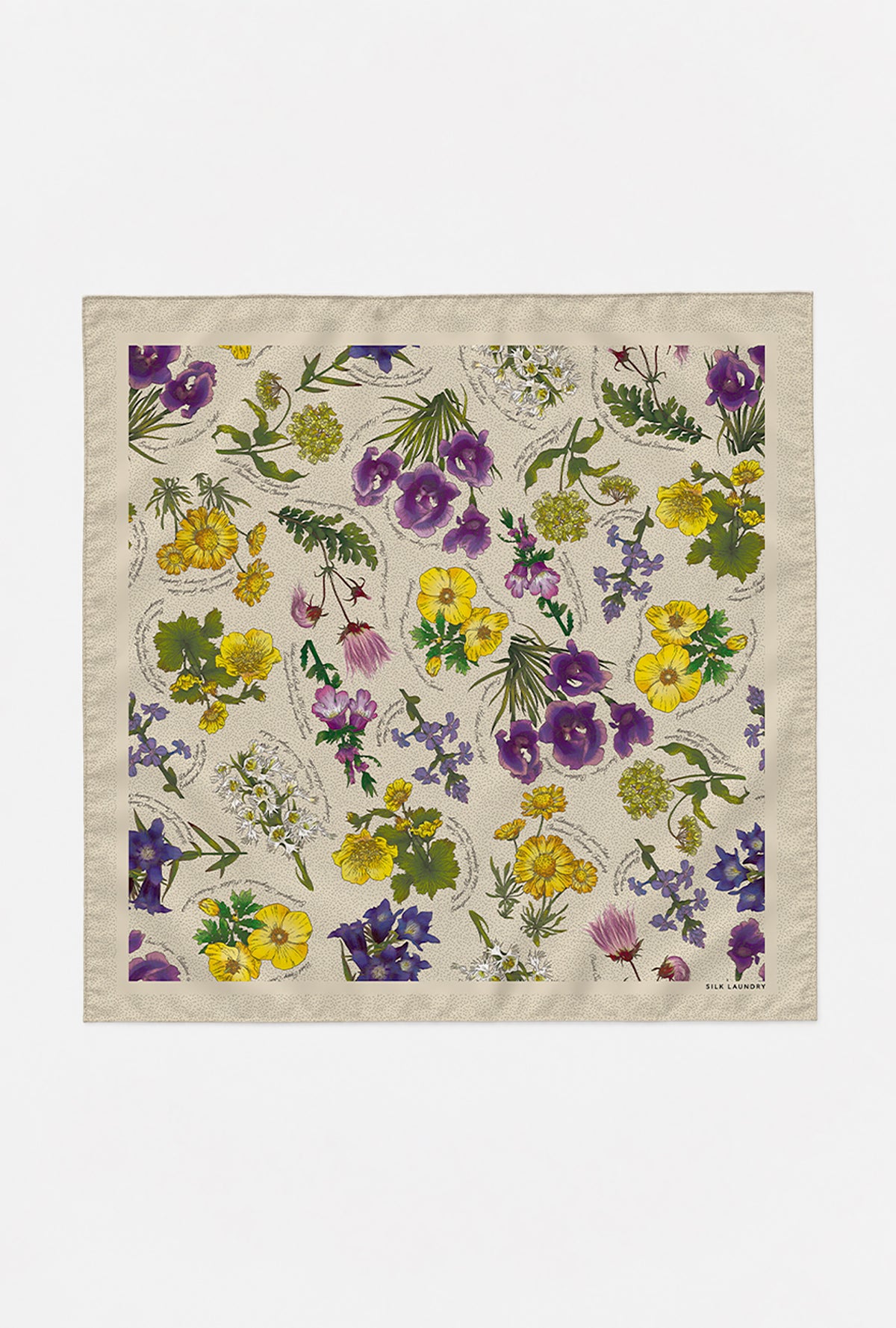 Twill Scarf Endangered Flowers