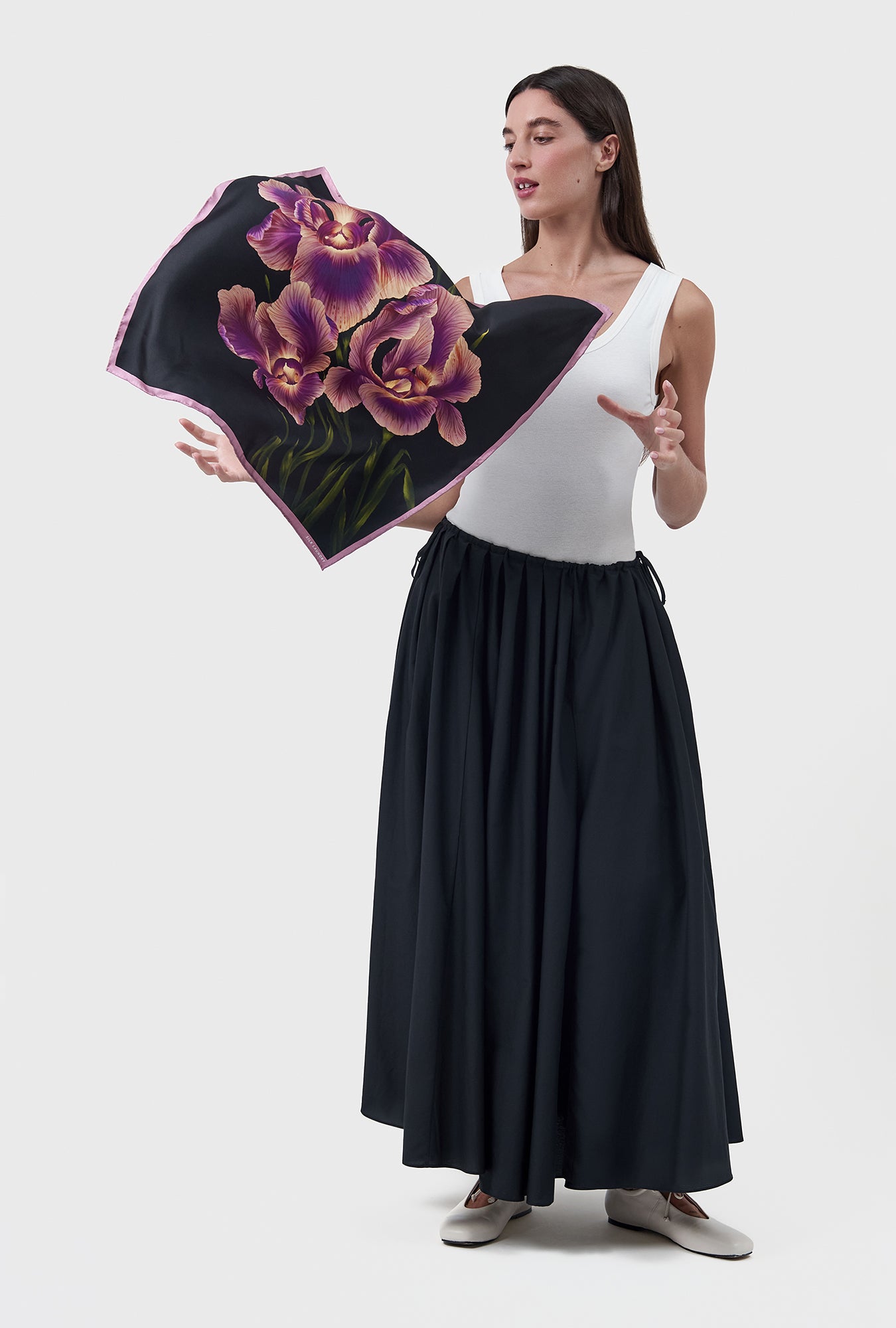 Twill Scarf Iris