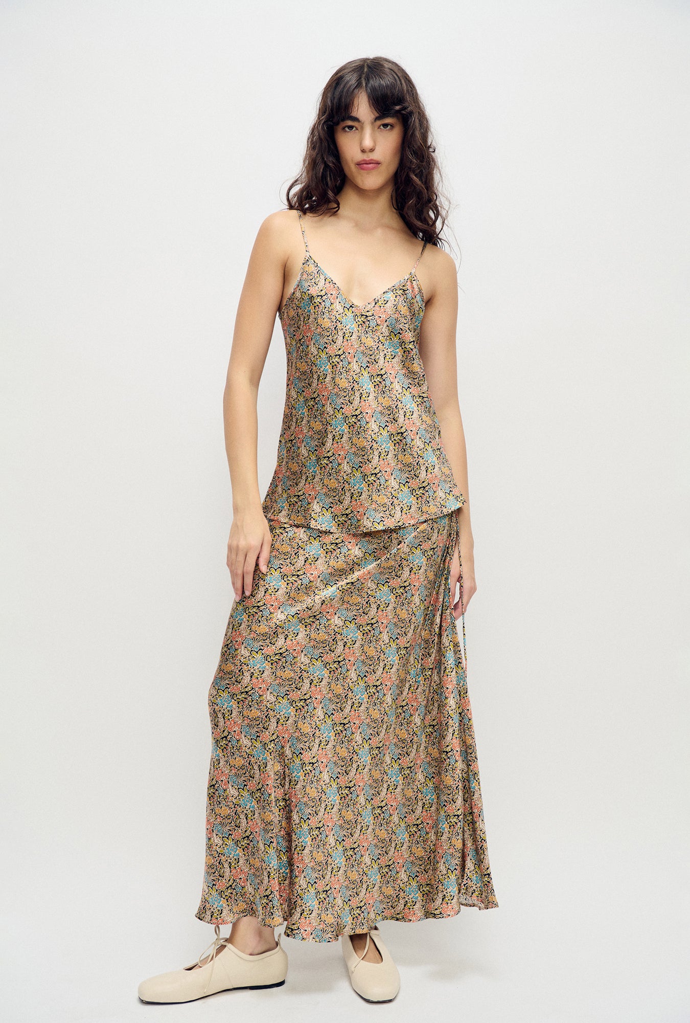 Bias Cut Cami Sugar Floral