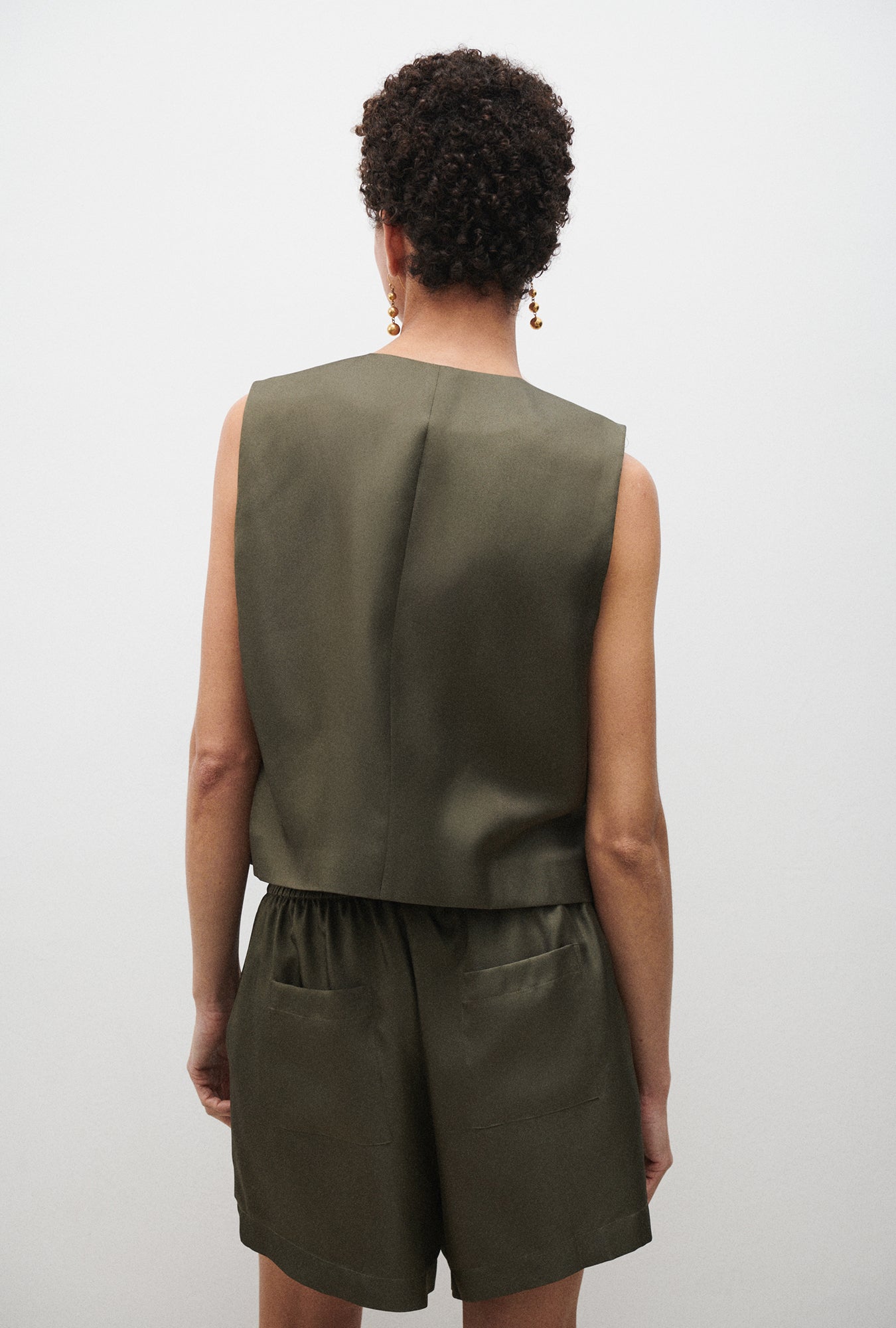 Twill Vest Pine