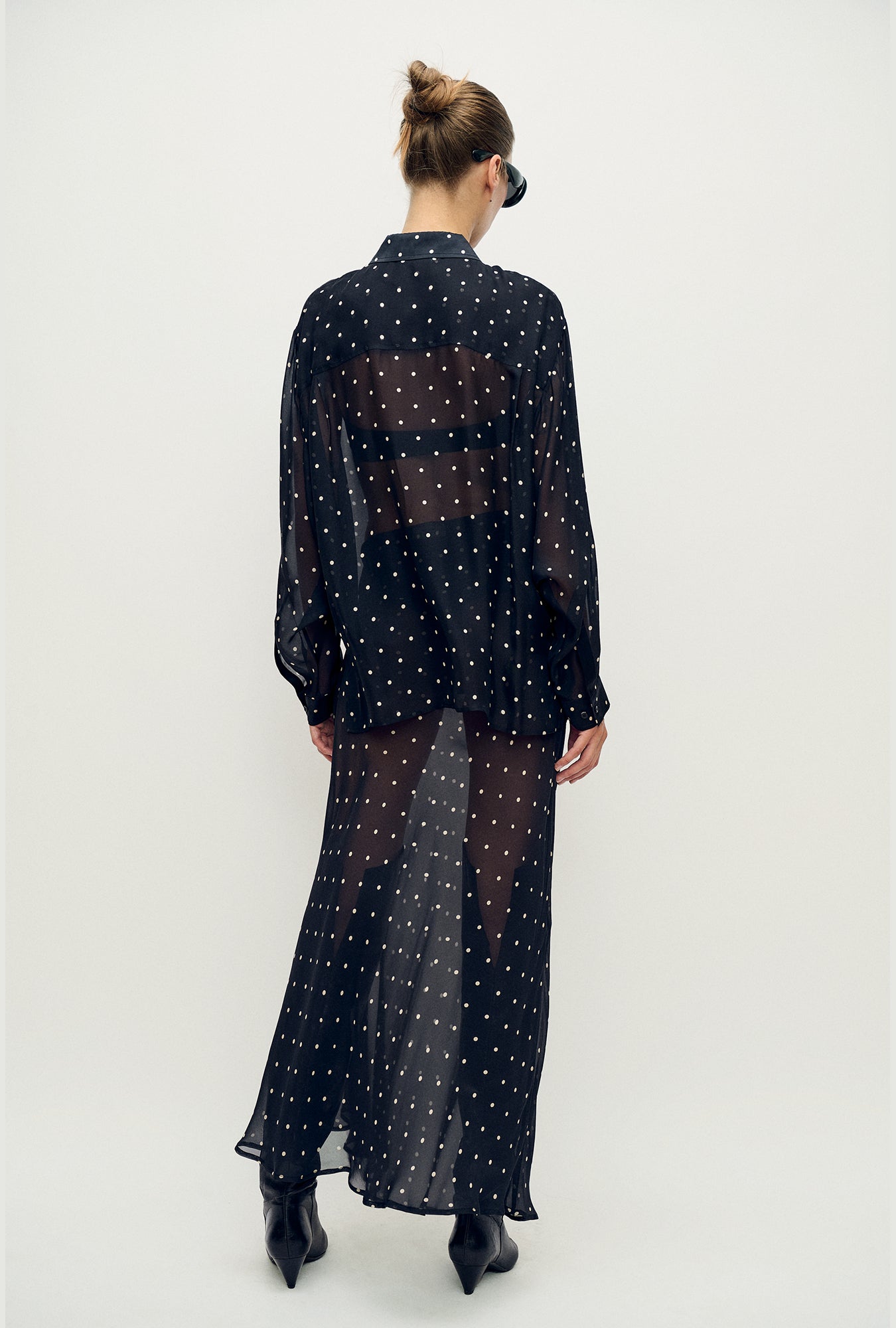 Crossover Shirt Small Polka Dot