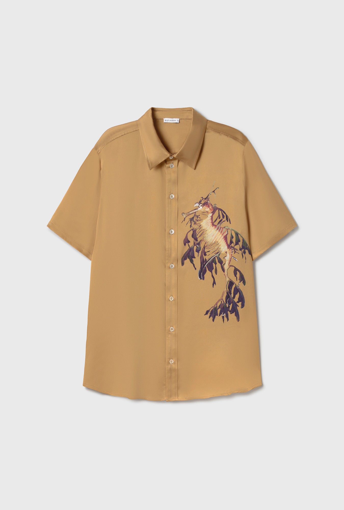 Short Sleeve Boyfriend Shirt Seahorse