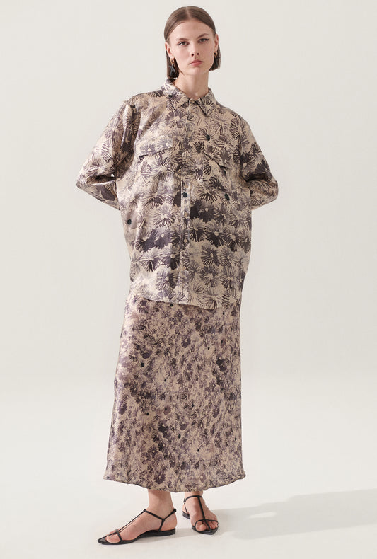 Boyfriend Shirt Aster Floral