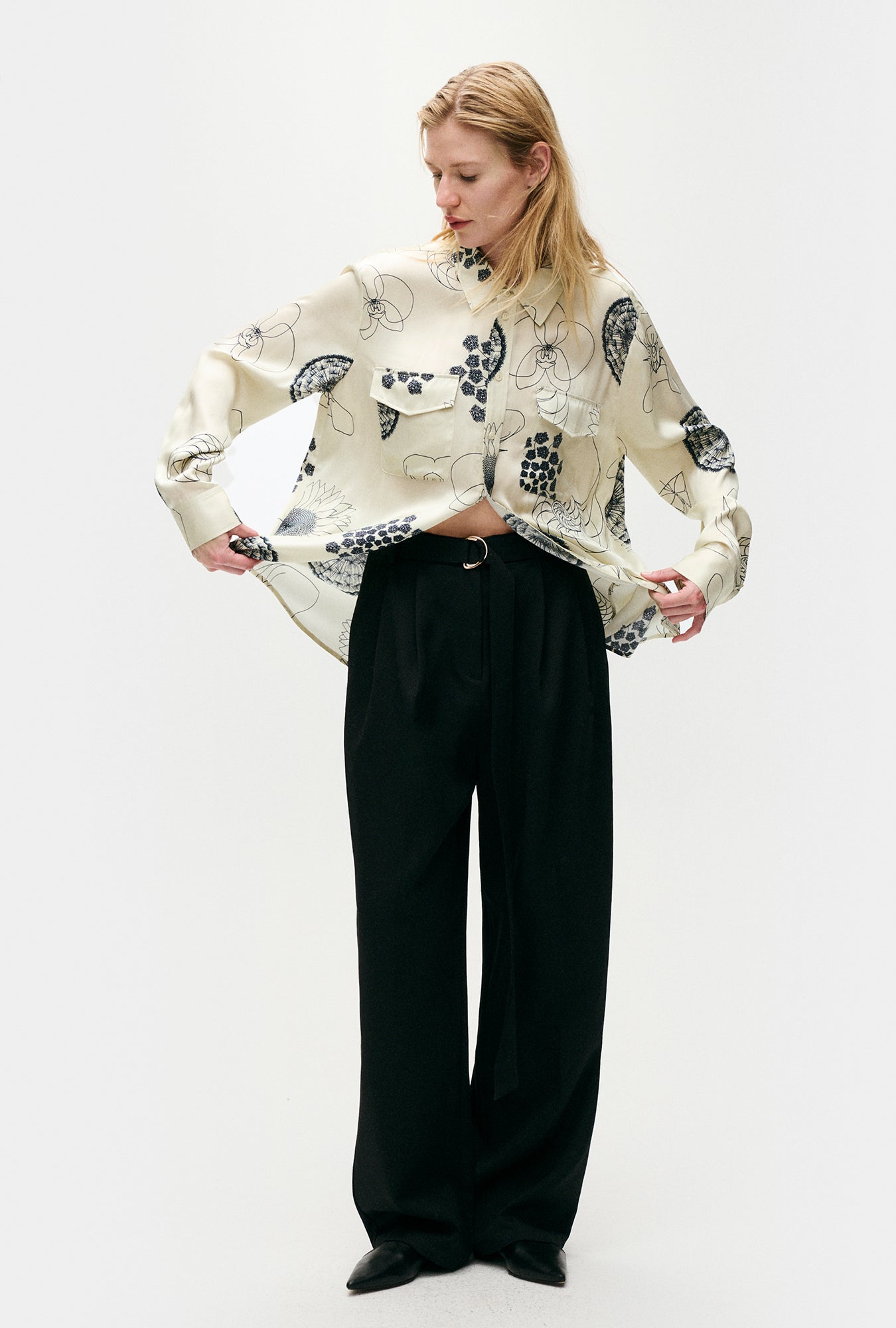 Boyfriend Shirt Fibonacci Off-White