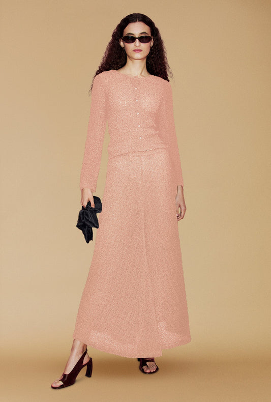 Pebble Long Sleeve Elena Top Orchid