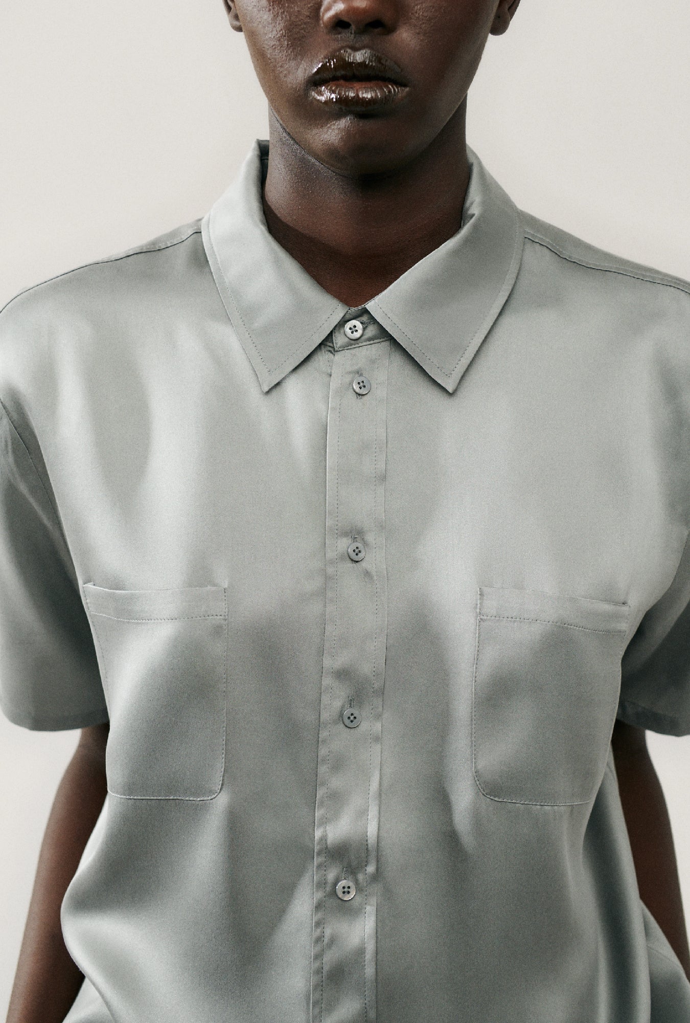 Short Sleeve Boyfriend Shirt Moon