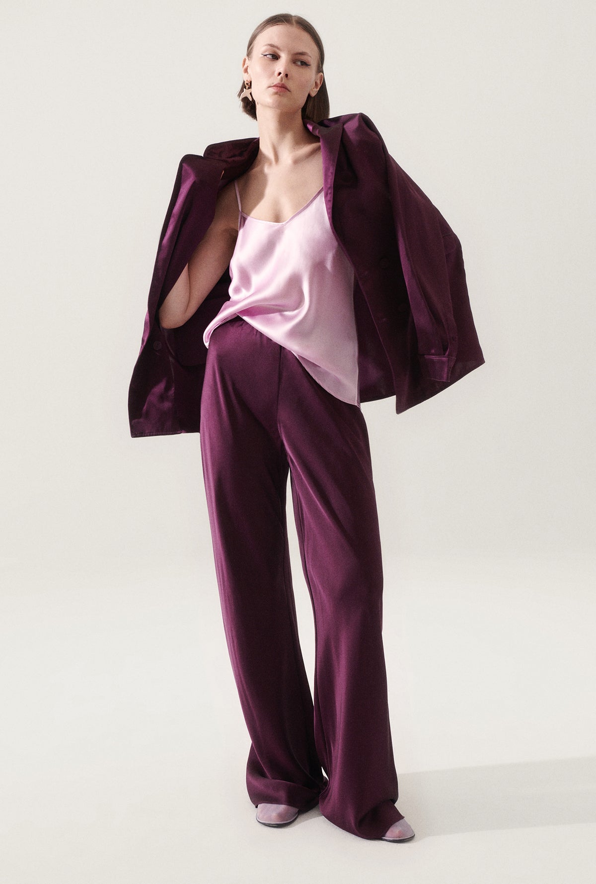 Relaxed Blazer Blood Plum