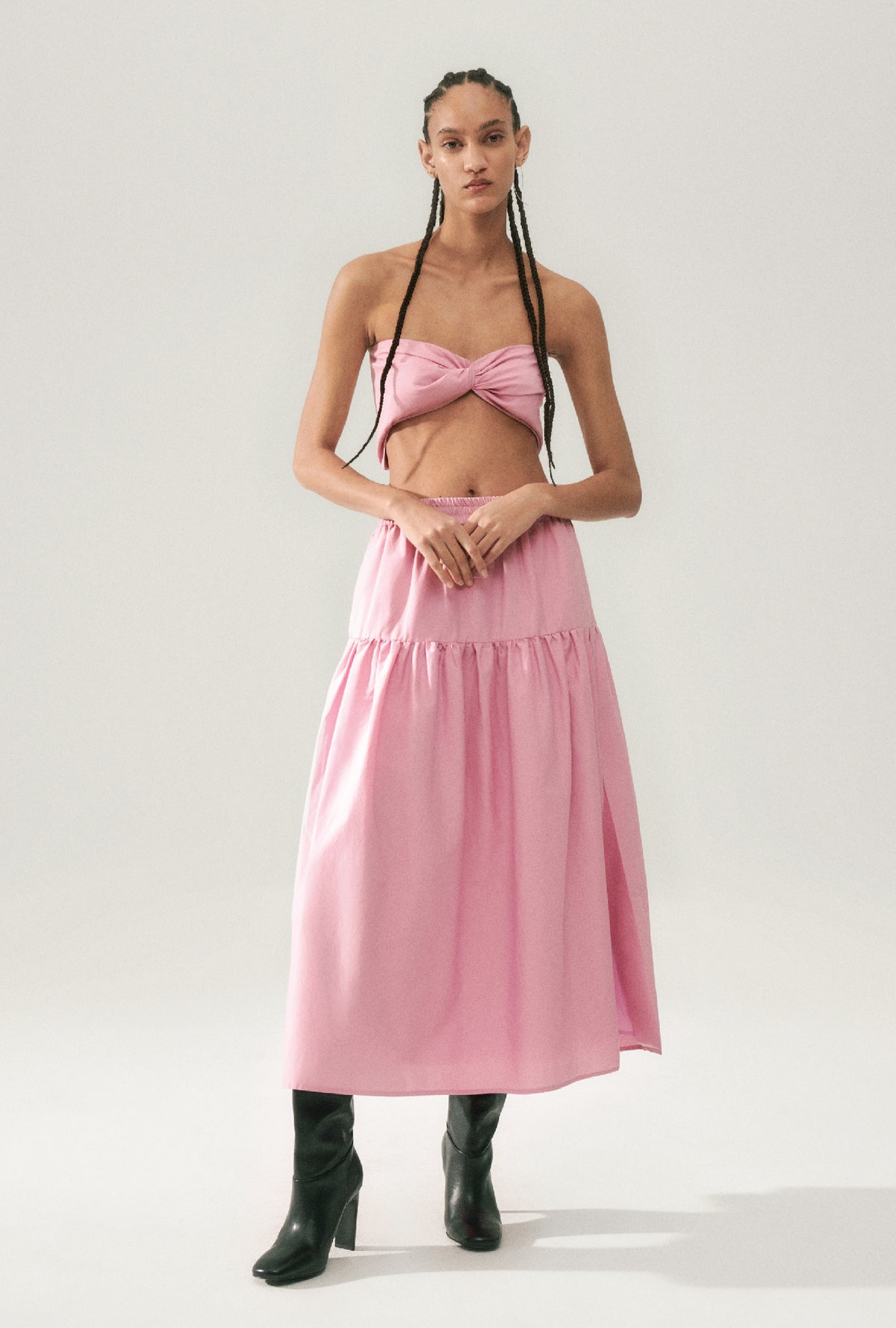 Cotton Silk Twist Top Fig