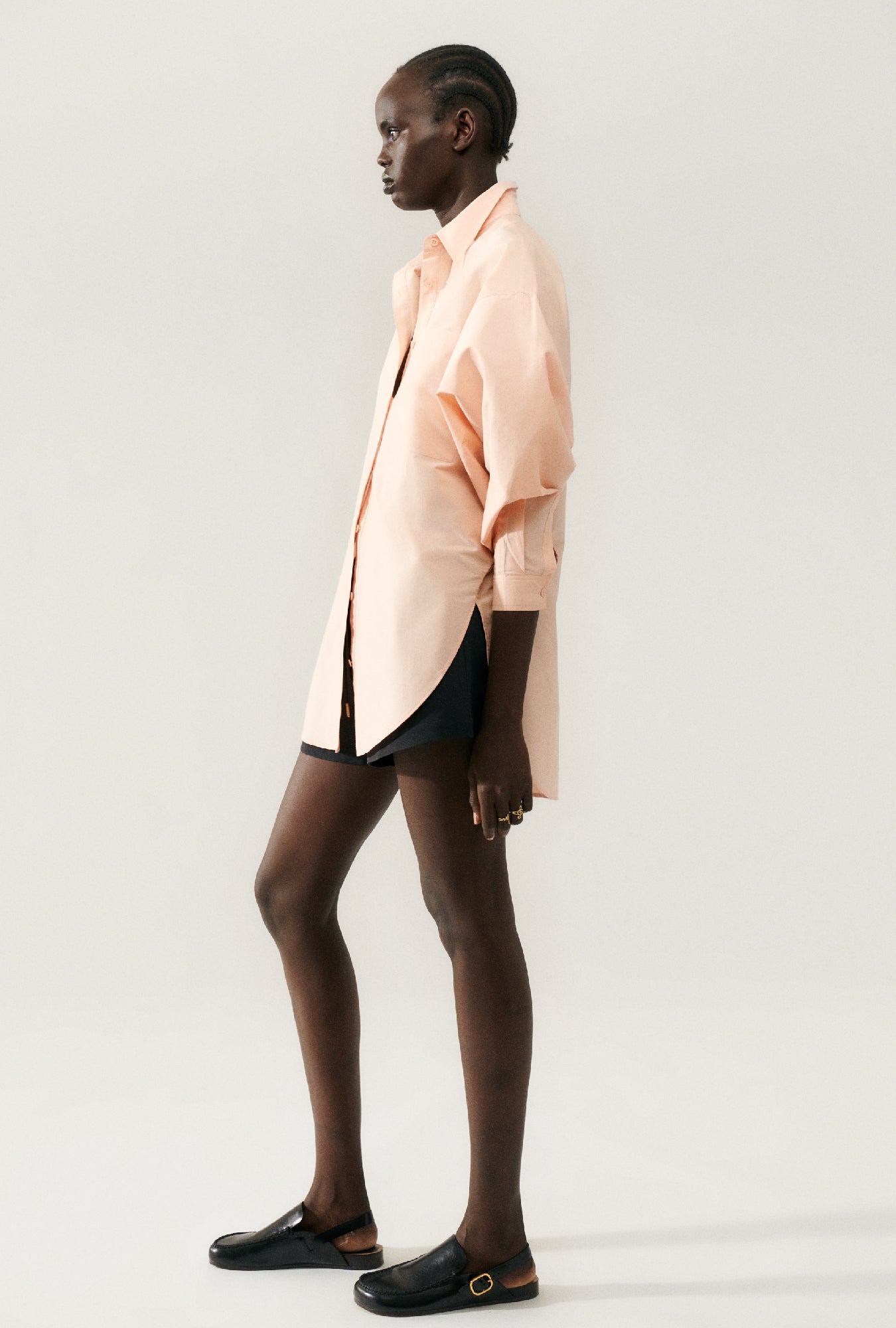 Cotton Silk Round Shirt Daybreak