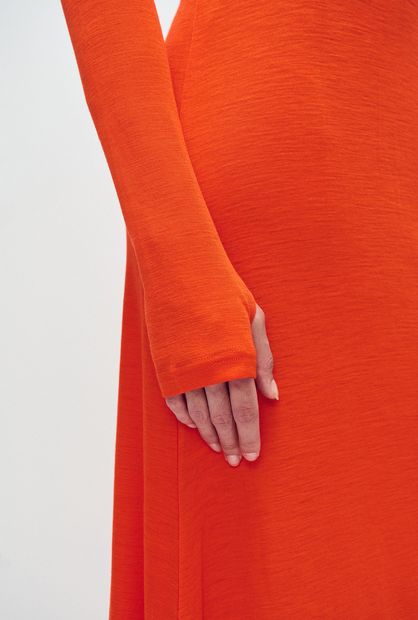 Merino Full Sleeve Dress Sunset