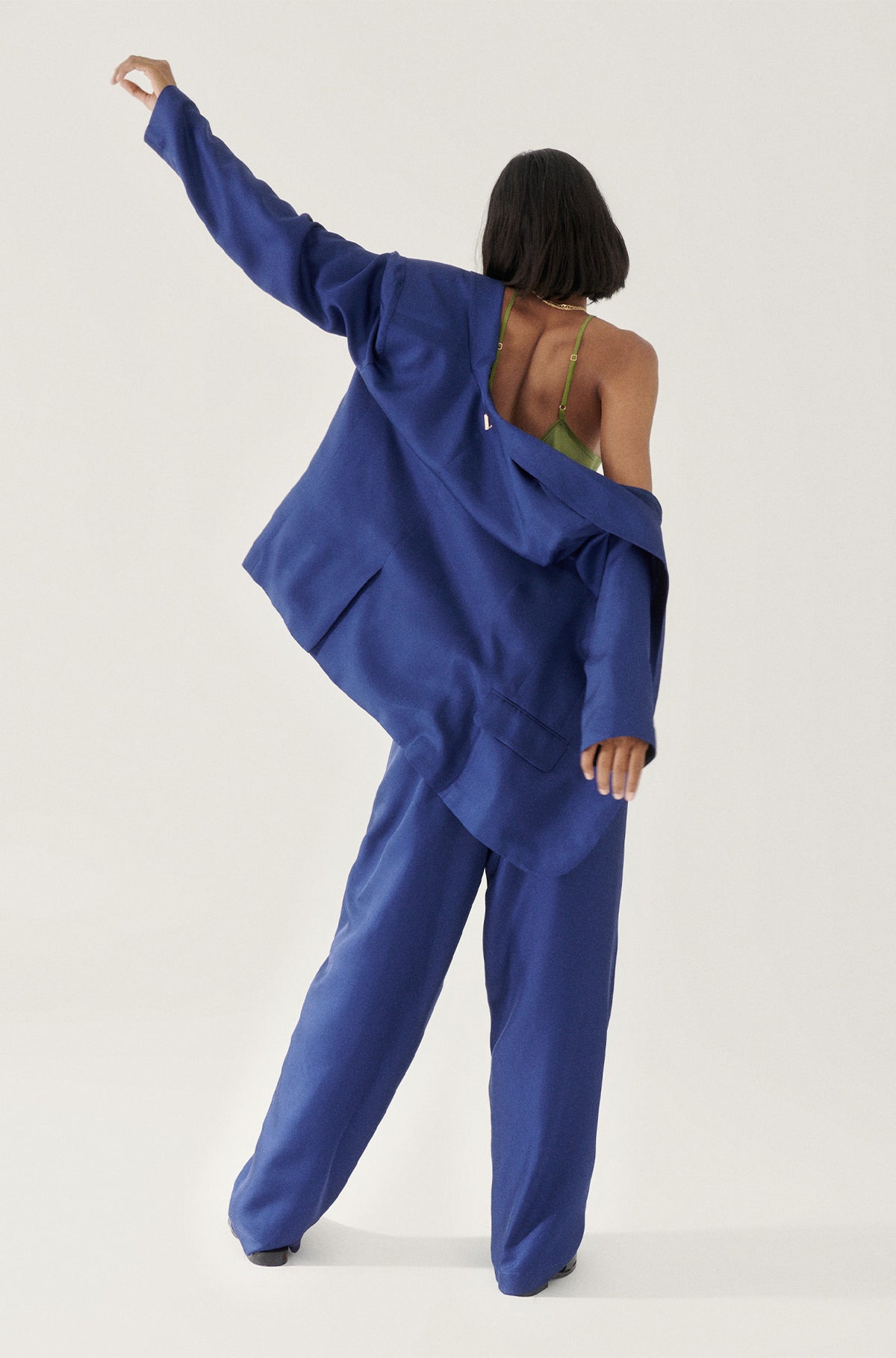 Twill Slouch Pants Karner Blue