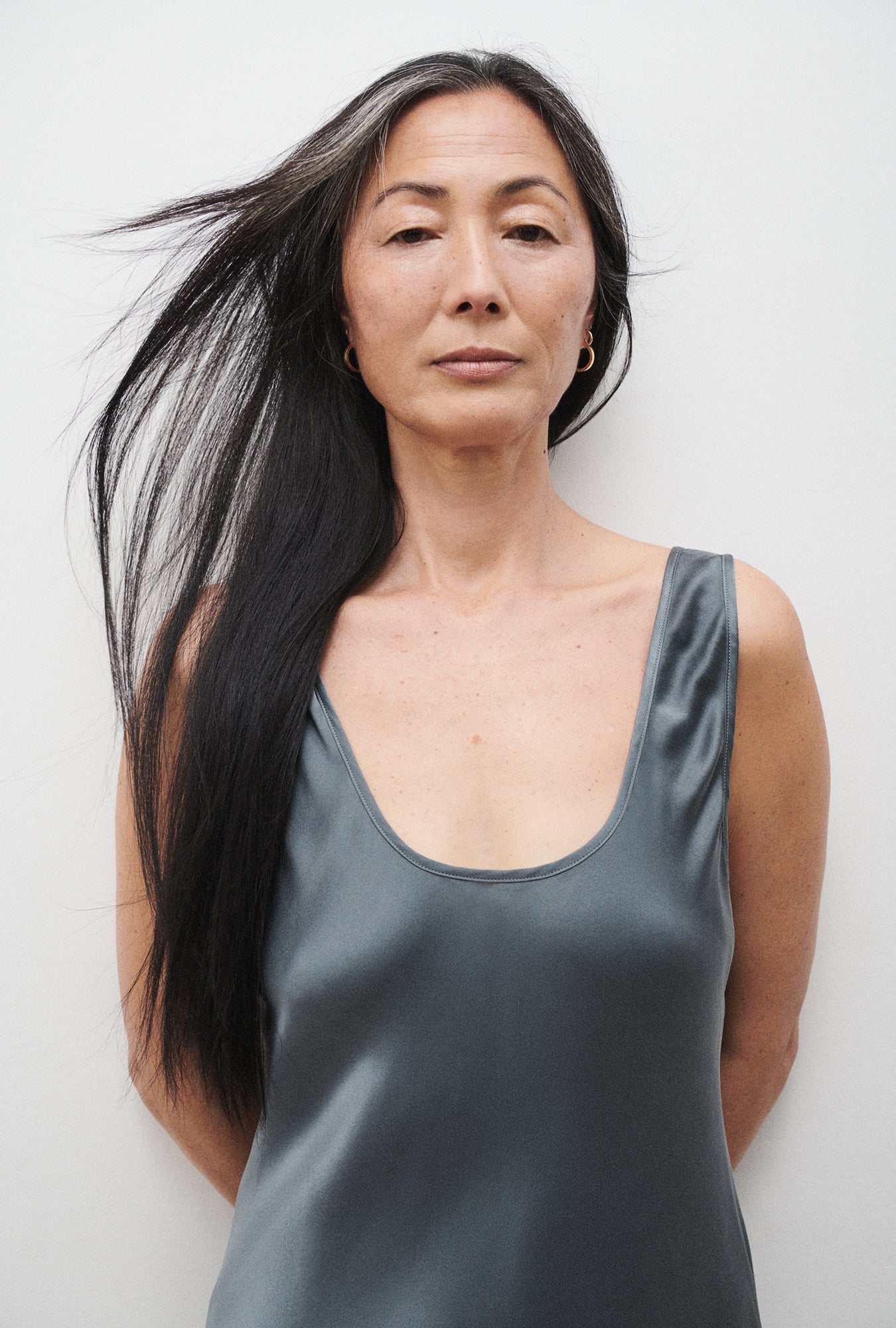 Scoop Neck Dress Slate