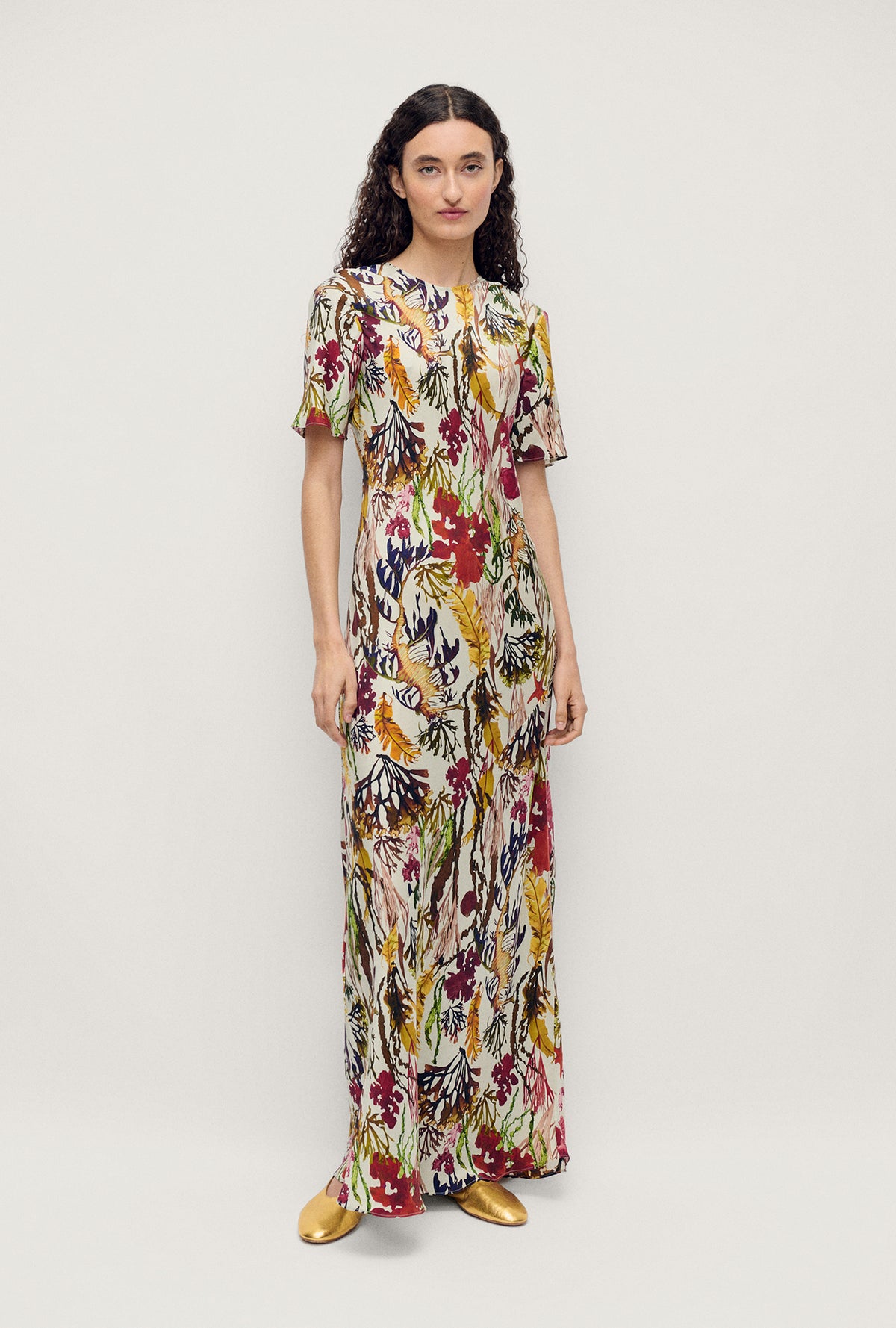 Short Sleeve Bias Dress Planktonic