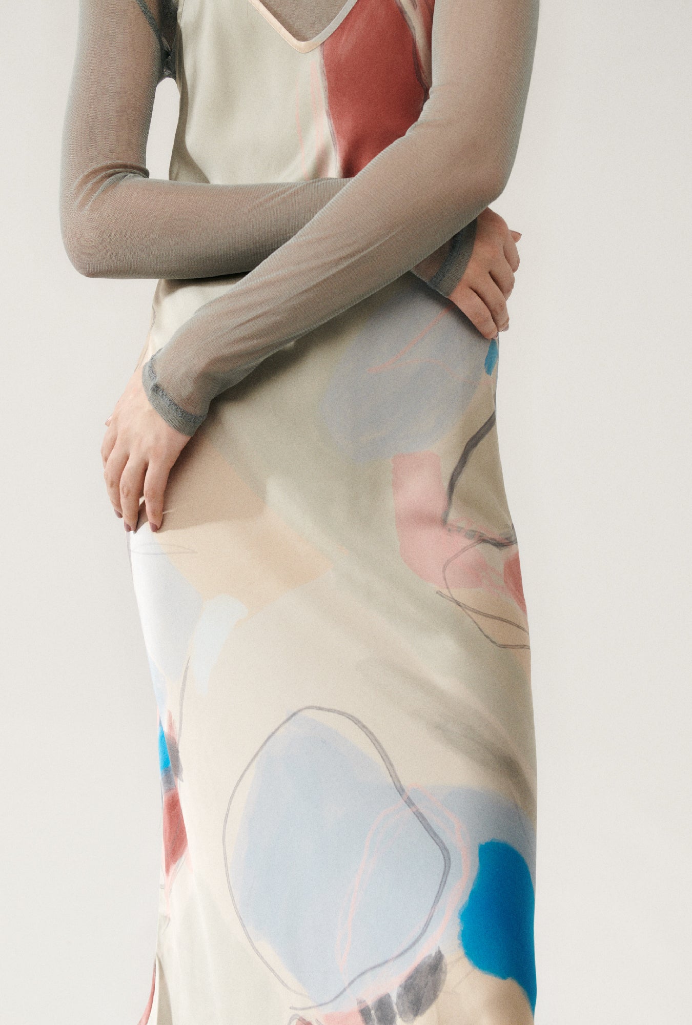 90S Slip Dress Expressionist