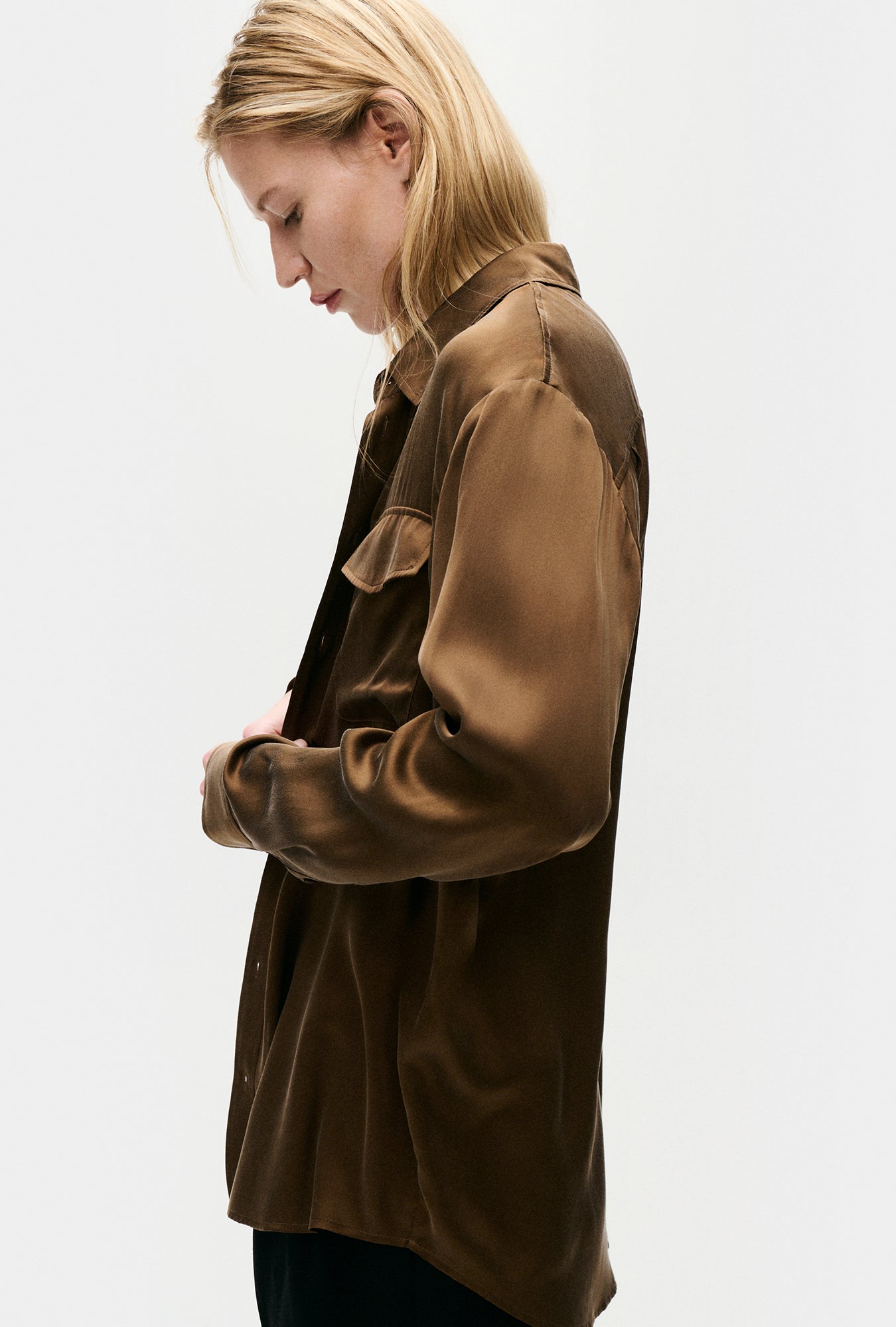 Boyfriend Shirt Dark Earth