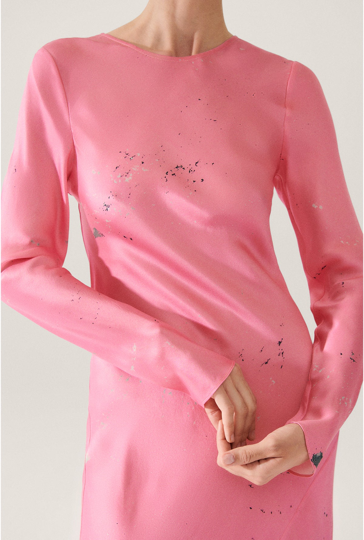 Full Sleeve Bias Dress Hog Wash