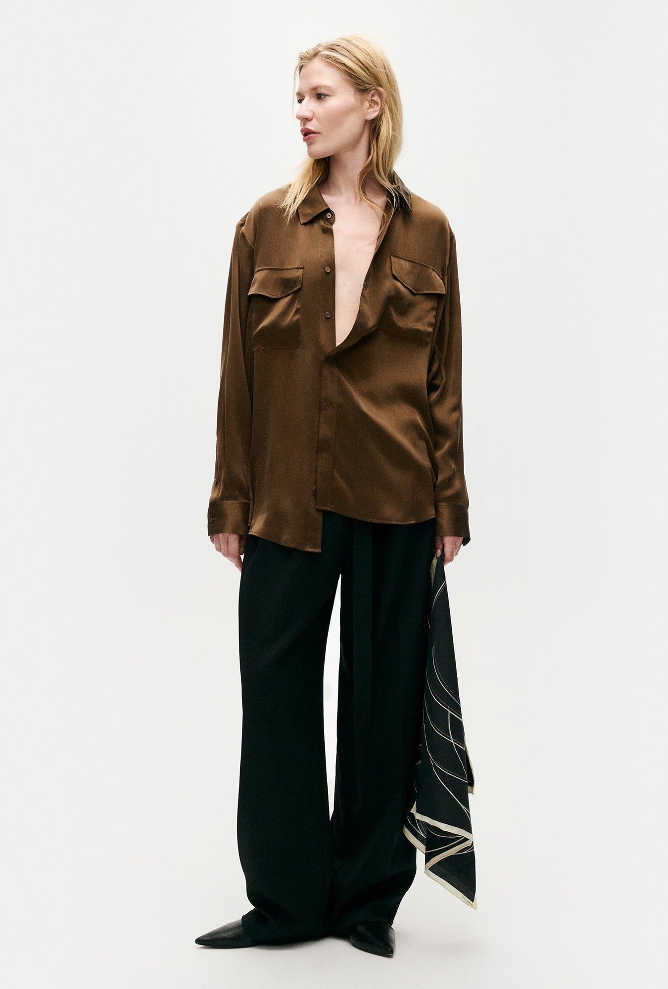 Boyfriend Shirt Dark Earth