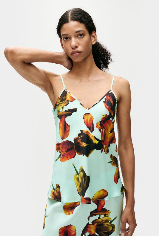 Silk Bias Cut Cami Tulipa Dew