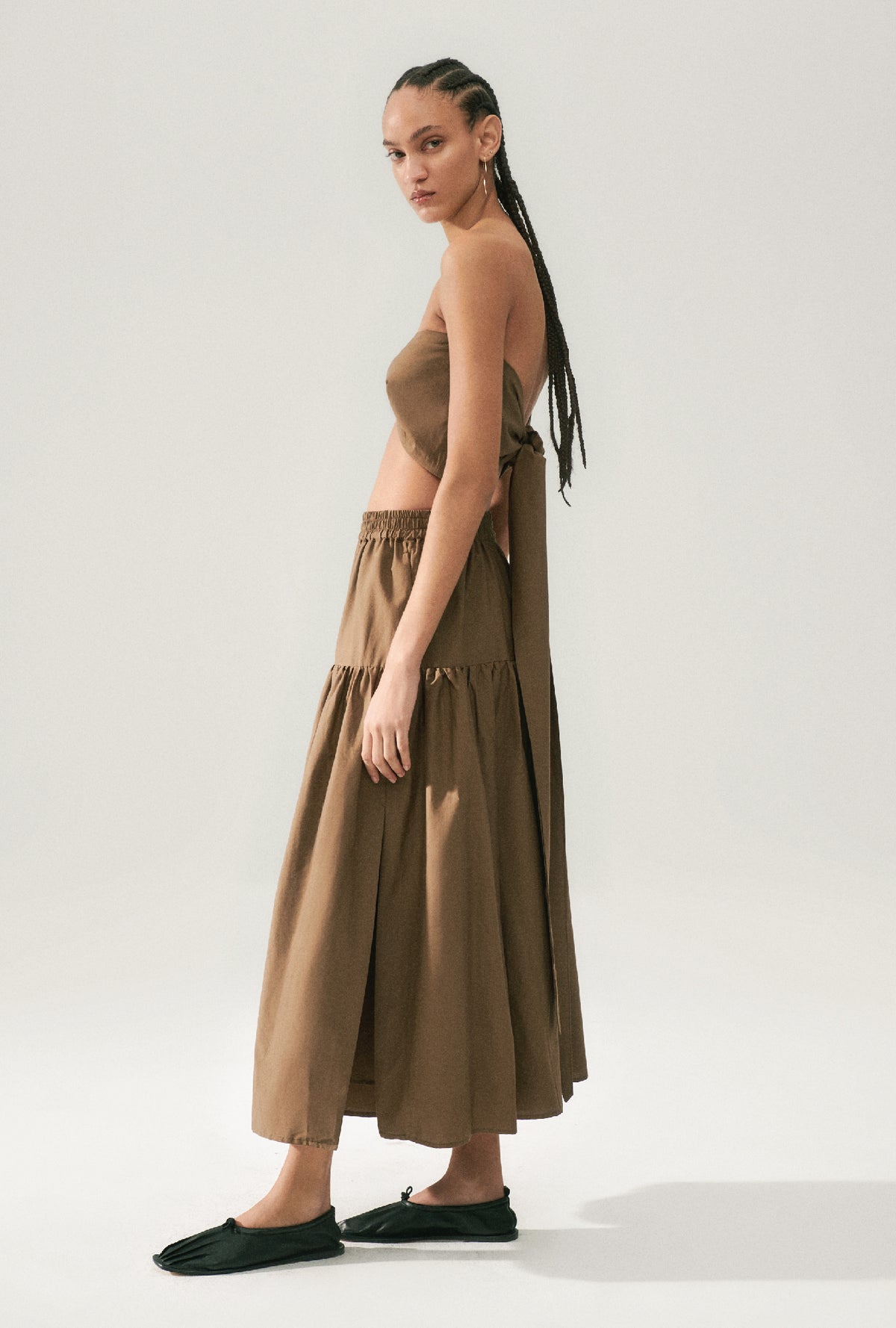 Cotton Silk Twist Top Dark Earth
