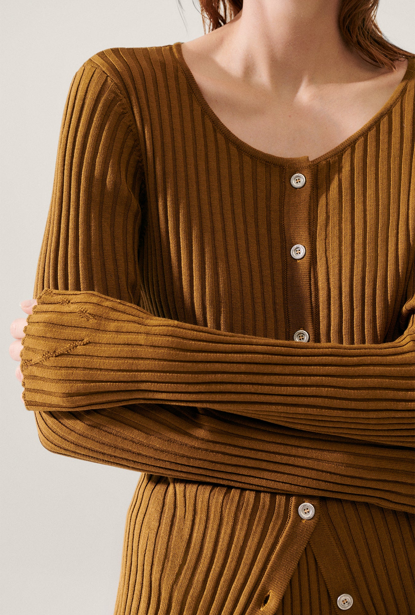 Ribbed Cardigan Drought