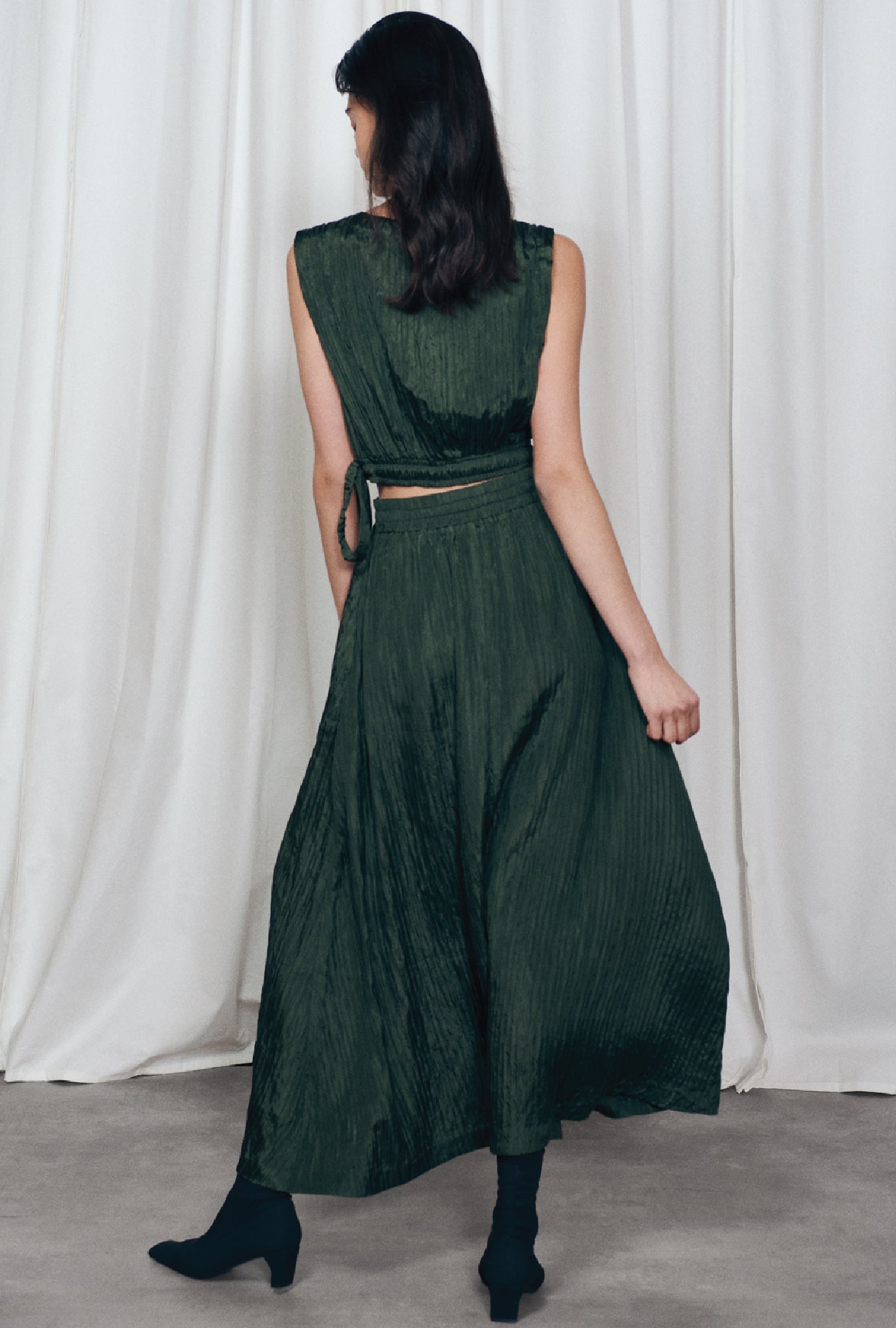 Crinkle Skirt Cedar