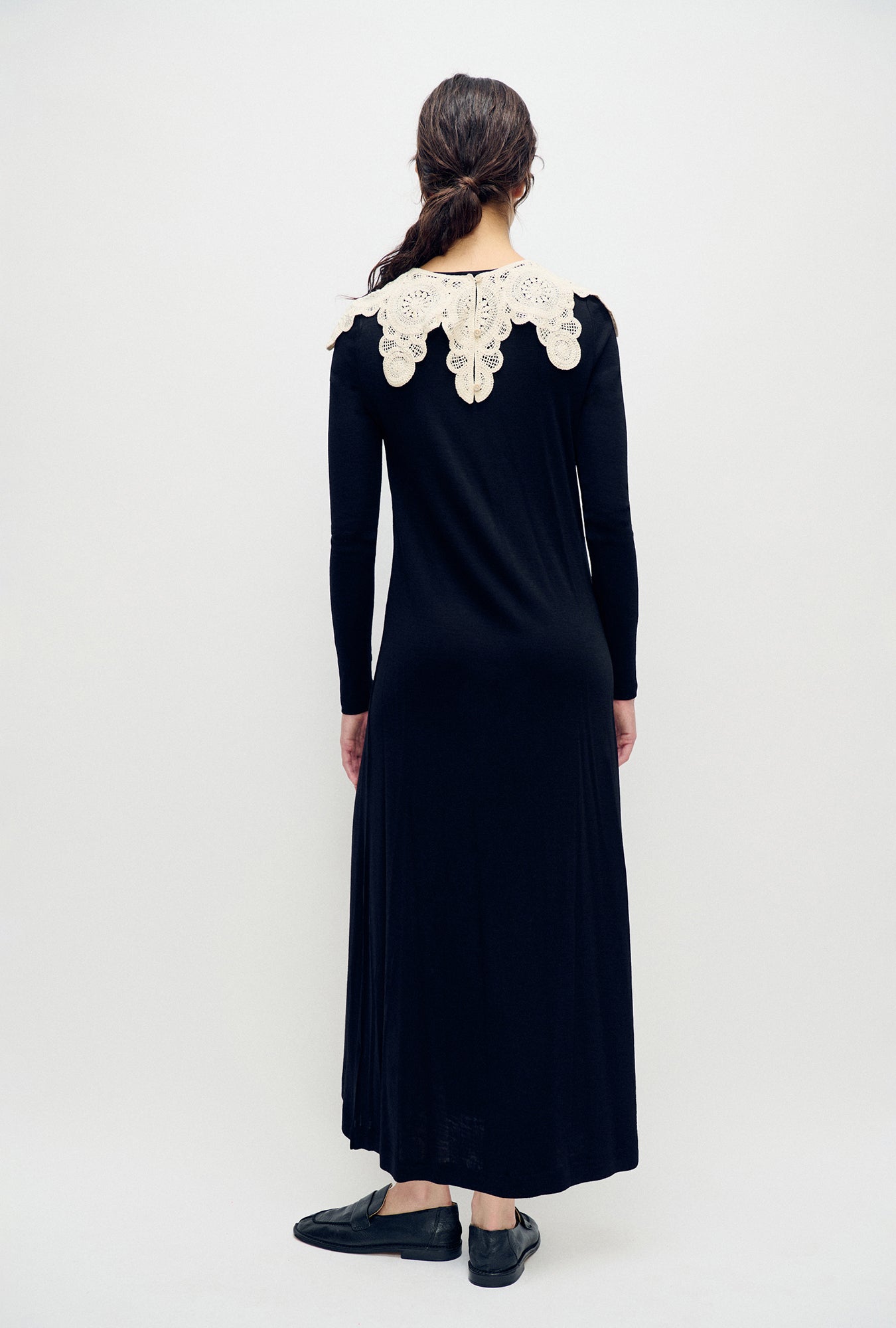 Merino Full Sleeve Dress Black