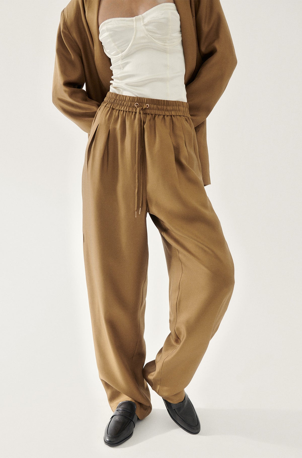 Twill Slouch Pants Kangaroo