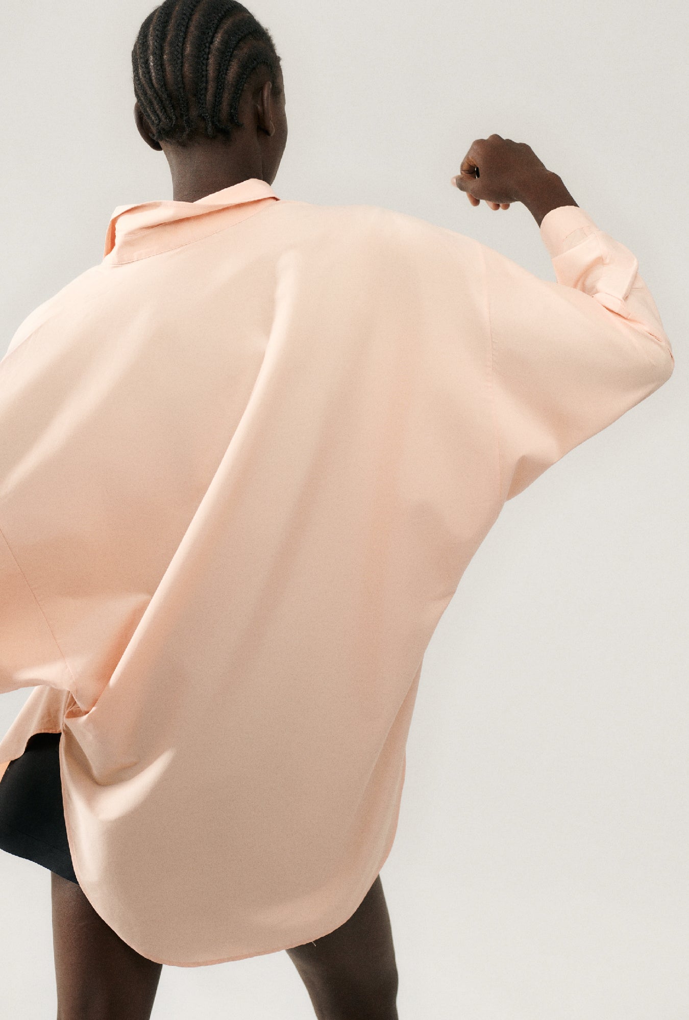 Cotton Silk Round Shirt Daybreak