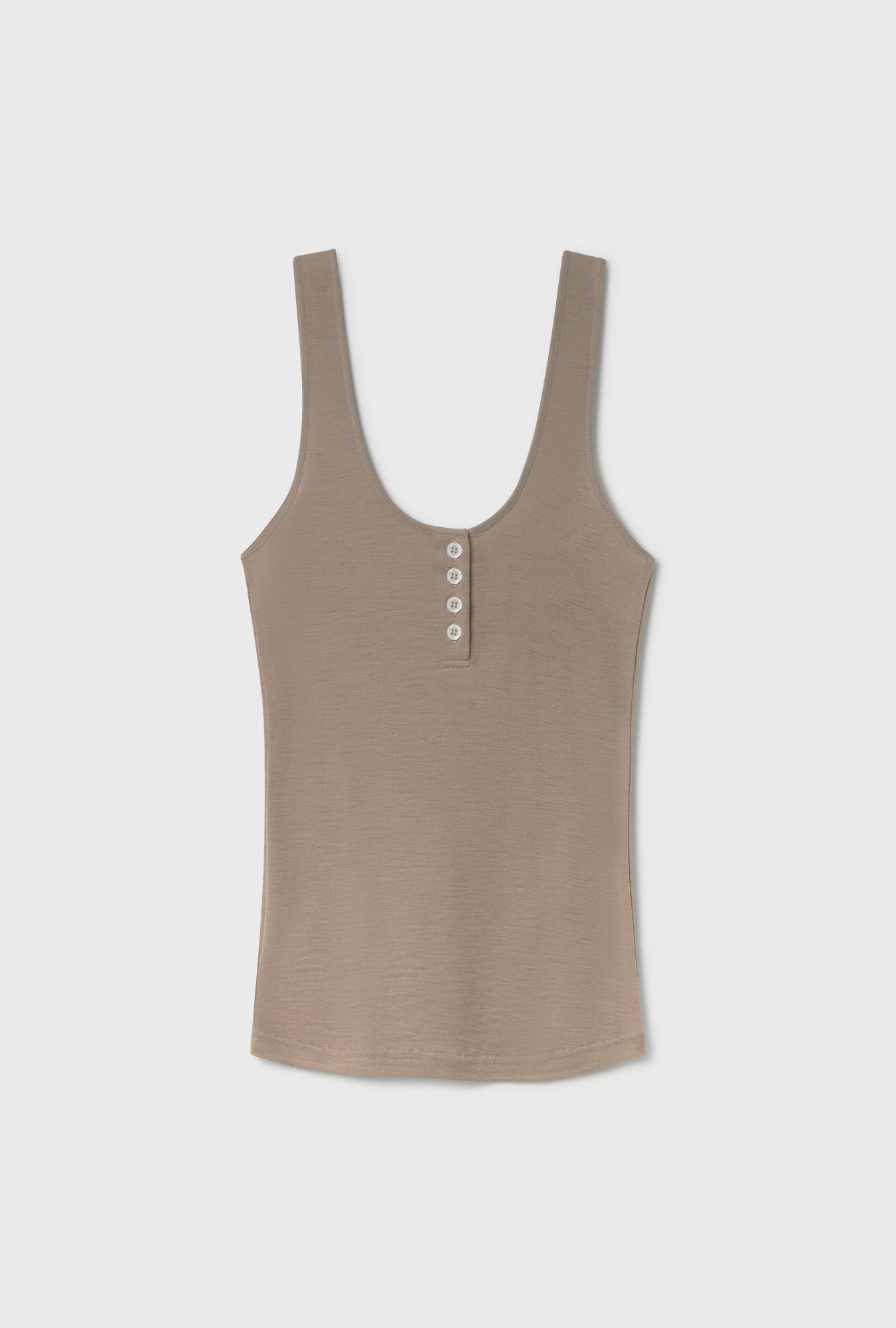 Merino Henley Tank Saddle