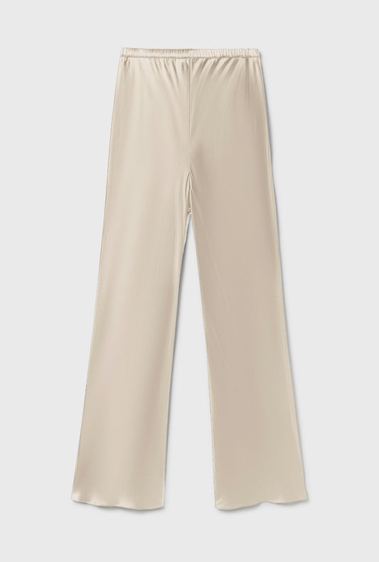 Silk Bias Cut Pants Hazelnut